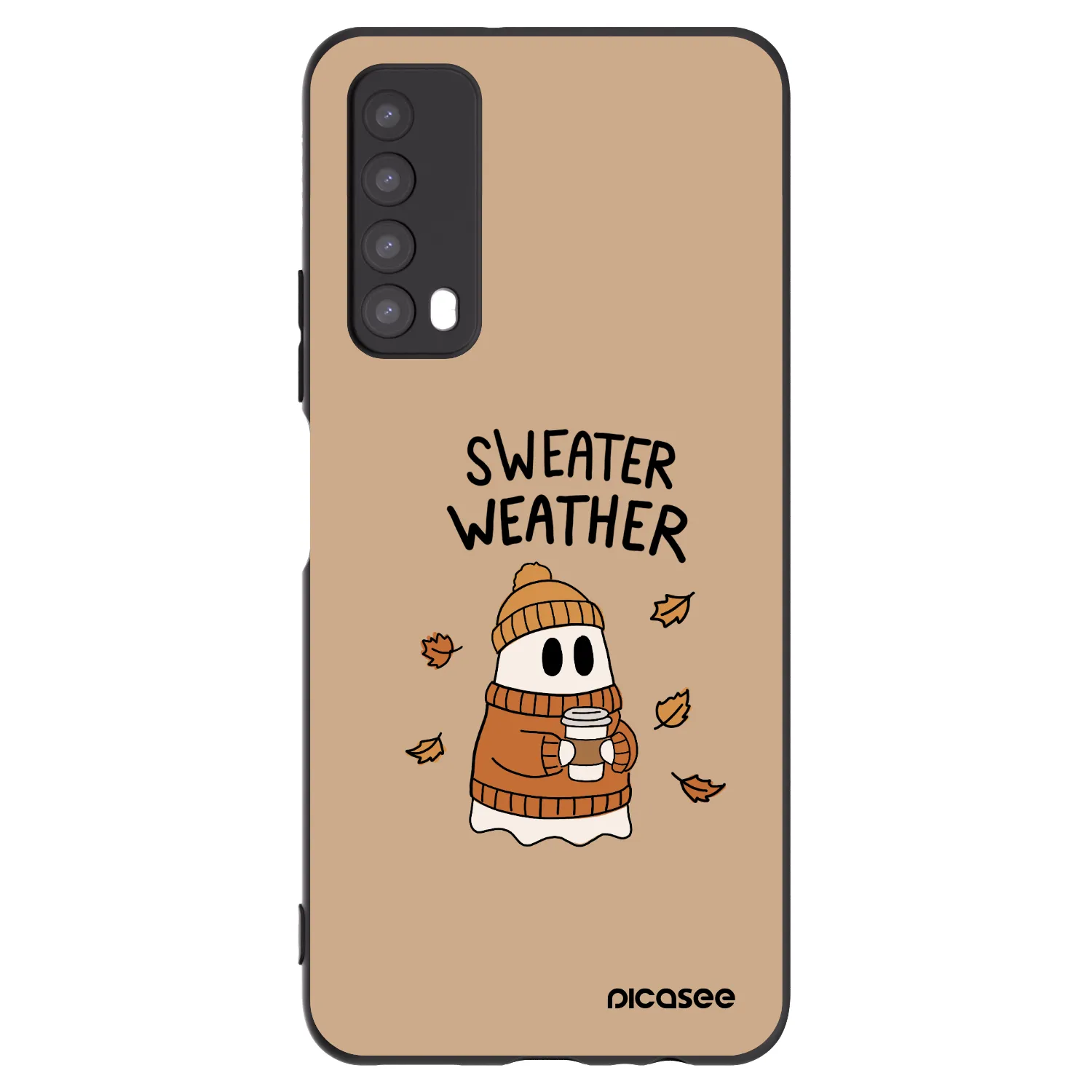 Picasee silikónový čierny obal pre Huawei P Smart 2021 - Sweater ghost