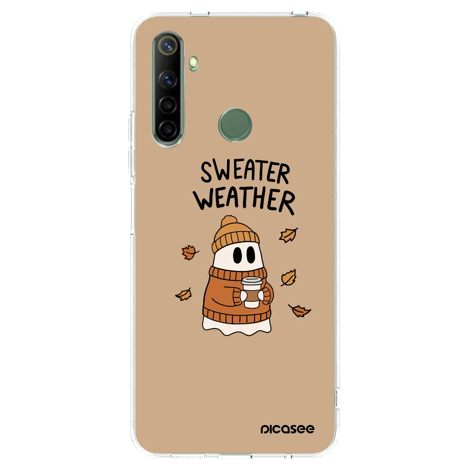 Picasee silikónový prehľadný obal pre Realme 6i - Sweater ghost