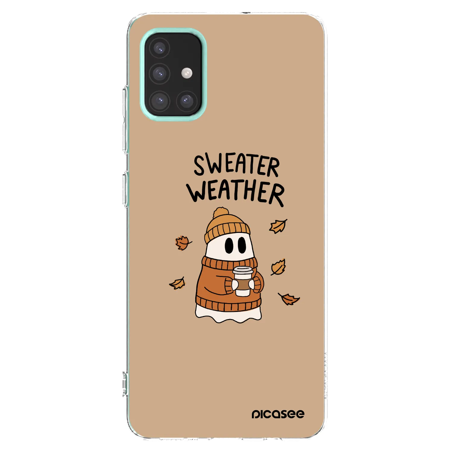 Picasee silikónový prehľadný obal pre Samsung Galaxy M31s - Sweater ghost