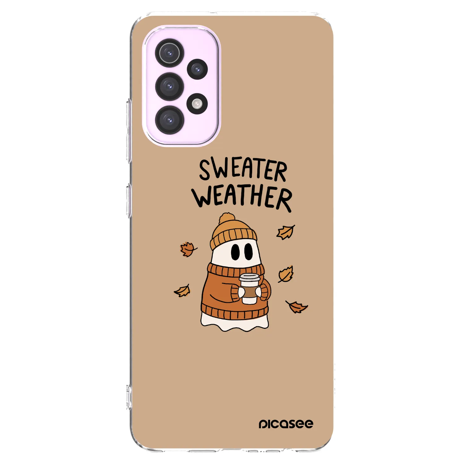 Picasee silikónový prehľadný obal pre Samsung Galaxy A32 5G A326B - Sweater ghost