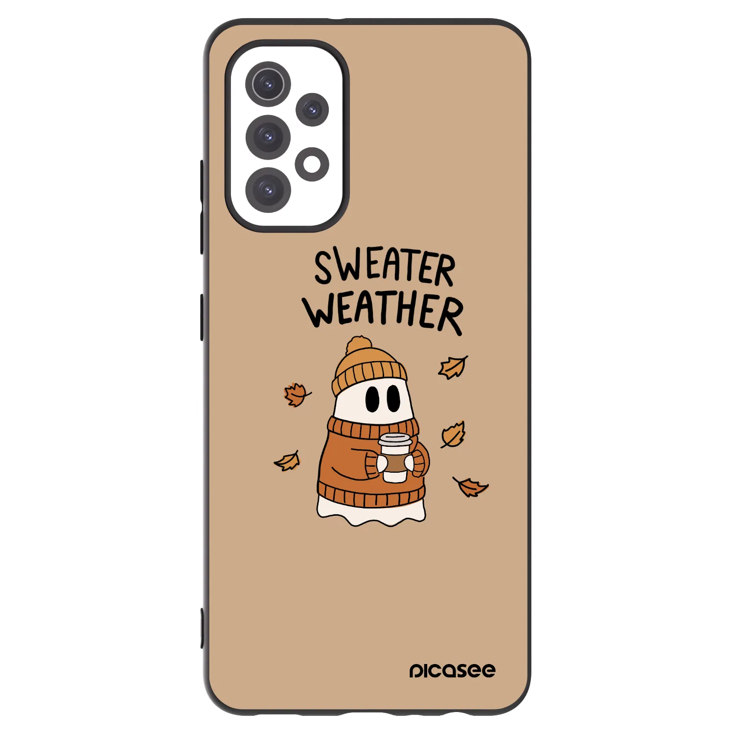 Picasee silikónový čierny obal pre Samsung Galaxy A32 5G A326B - Sweater ghost