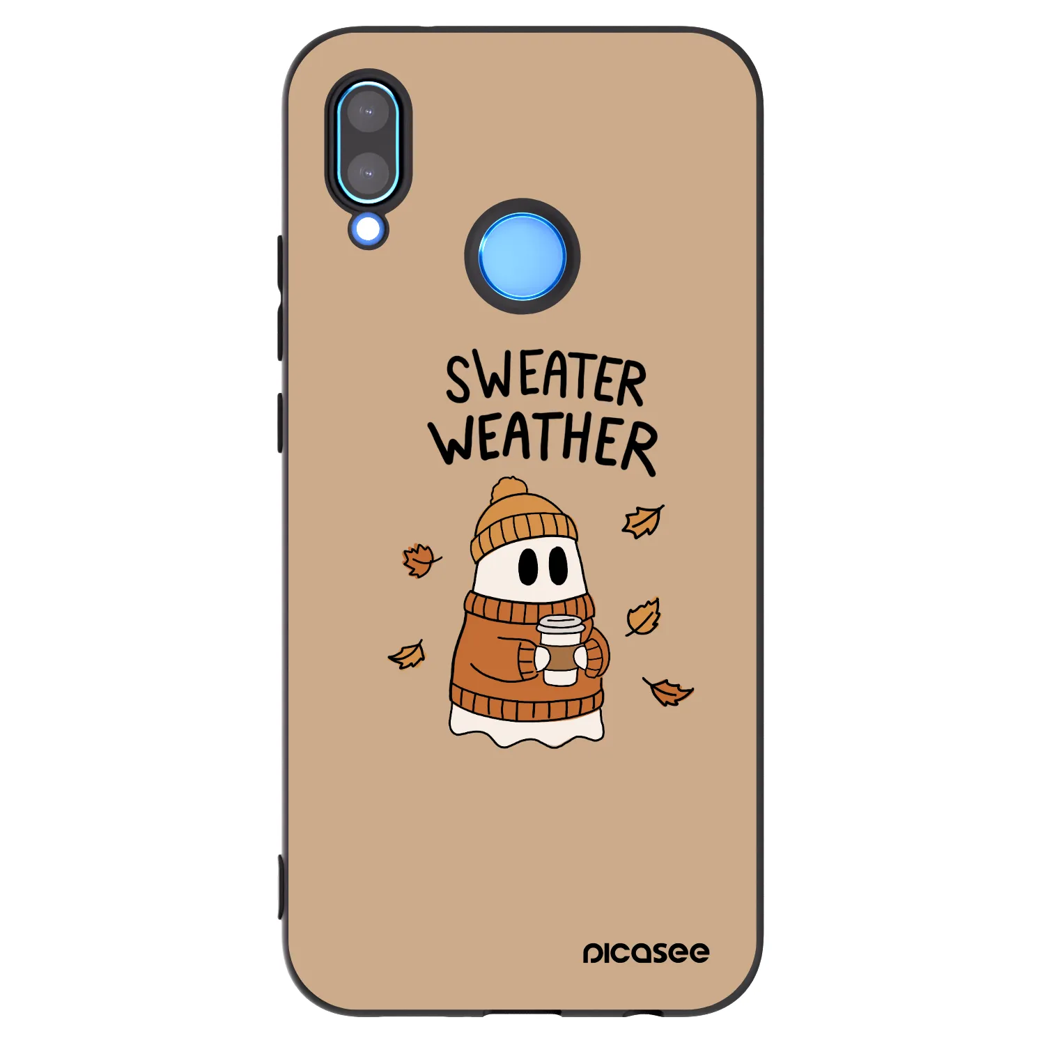 Picasee silikónový čierny obal pre Huawei P20 Lite - Sweater ghost