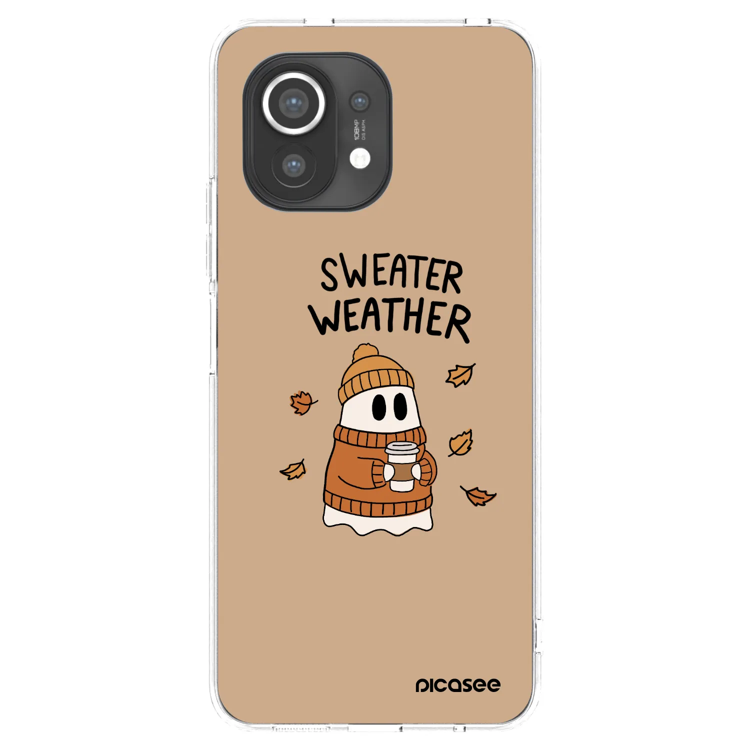 Picasee silikónový prehľadný obal pre Xiaomi Mi 11 - Sweater ghost