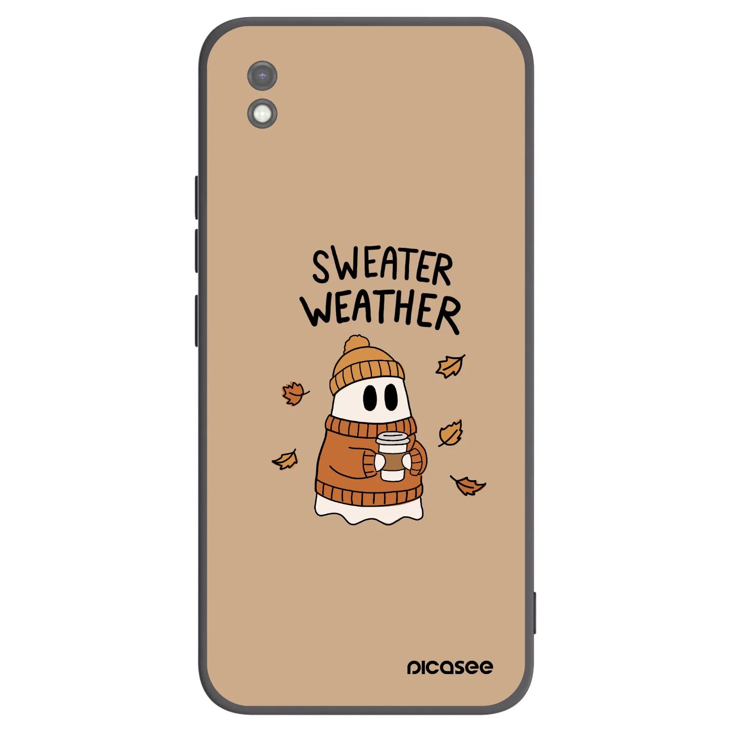 Picasee silikónový čierny obal pre Xiaomi Redmi 9AT - Sweater ghost