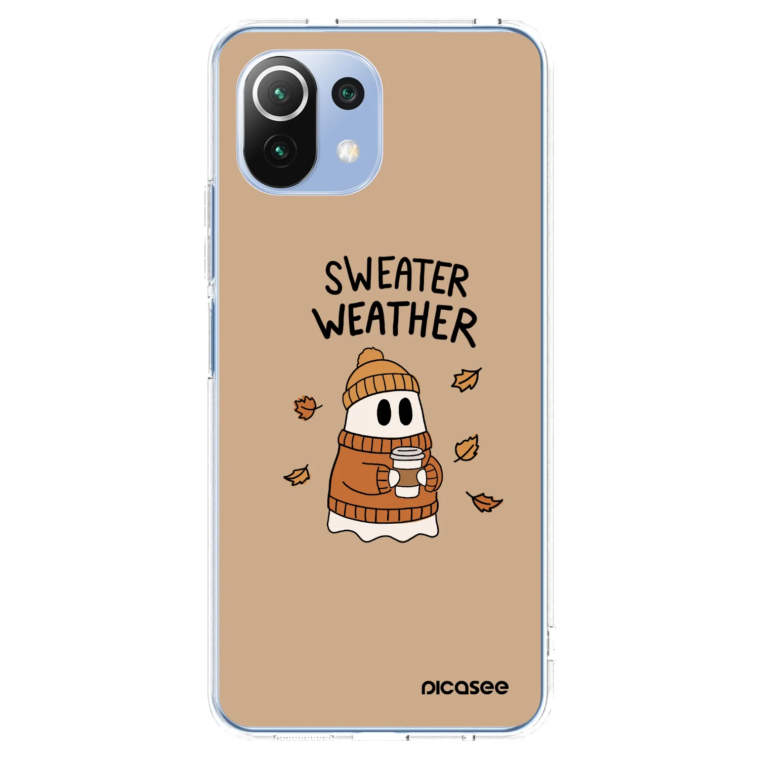 Picasee silikónový prehľadný obal pre Xiaomi Mi 11 Lite - Sweater ghost