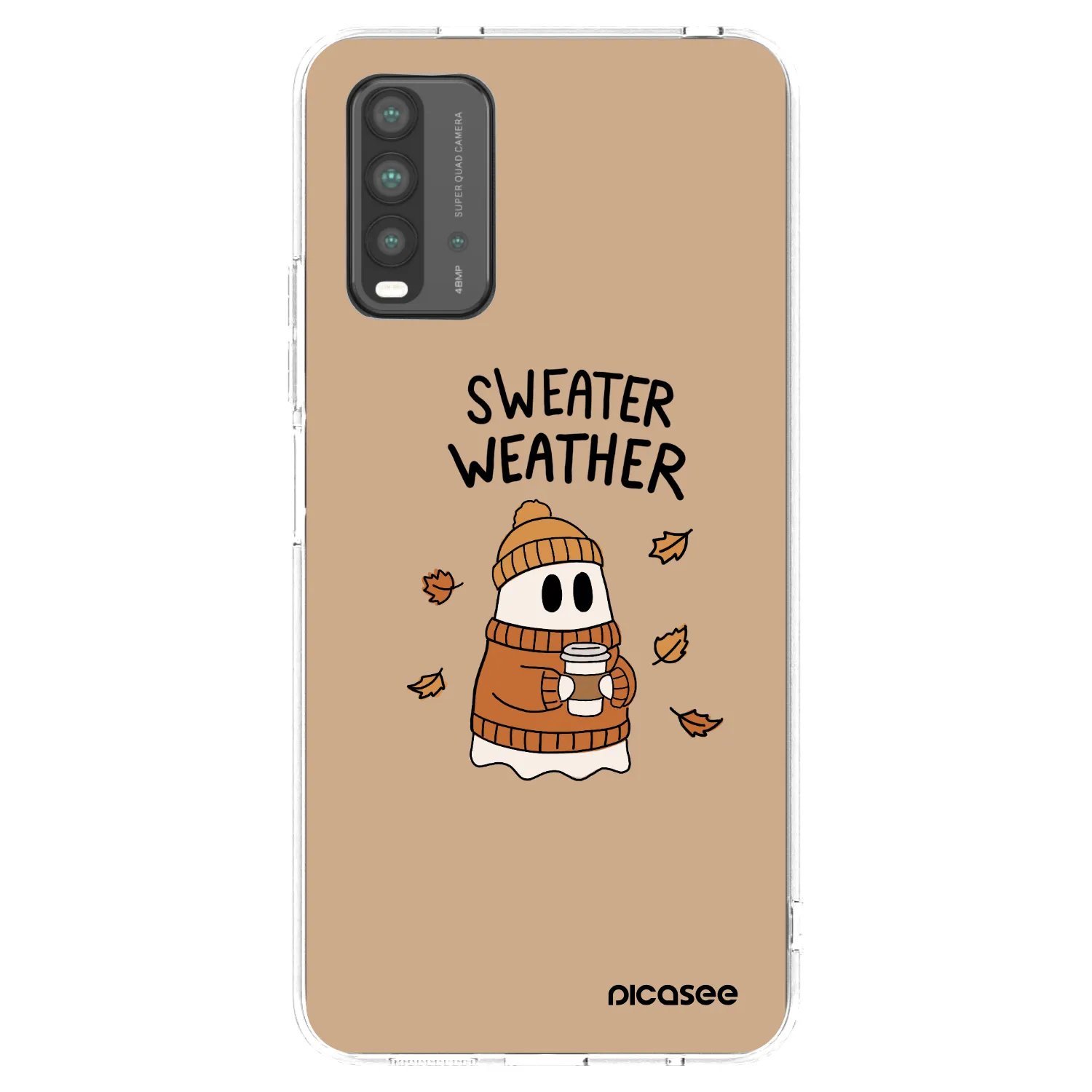 Picasee silikónový prehľadný obal pre Xiaomi Redmi 9T - Sweater ghost