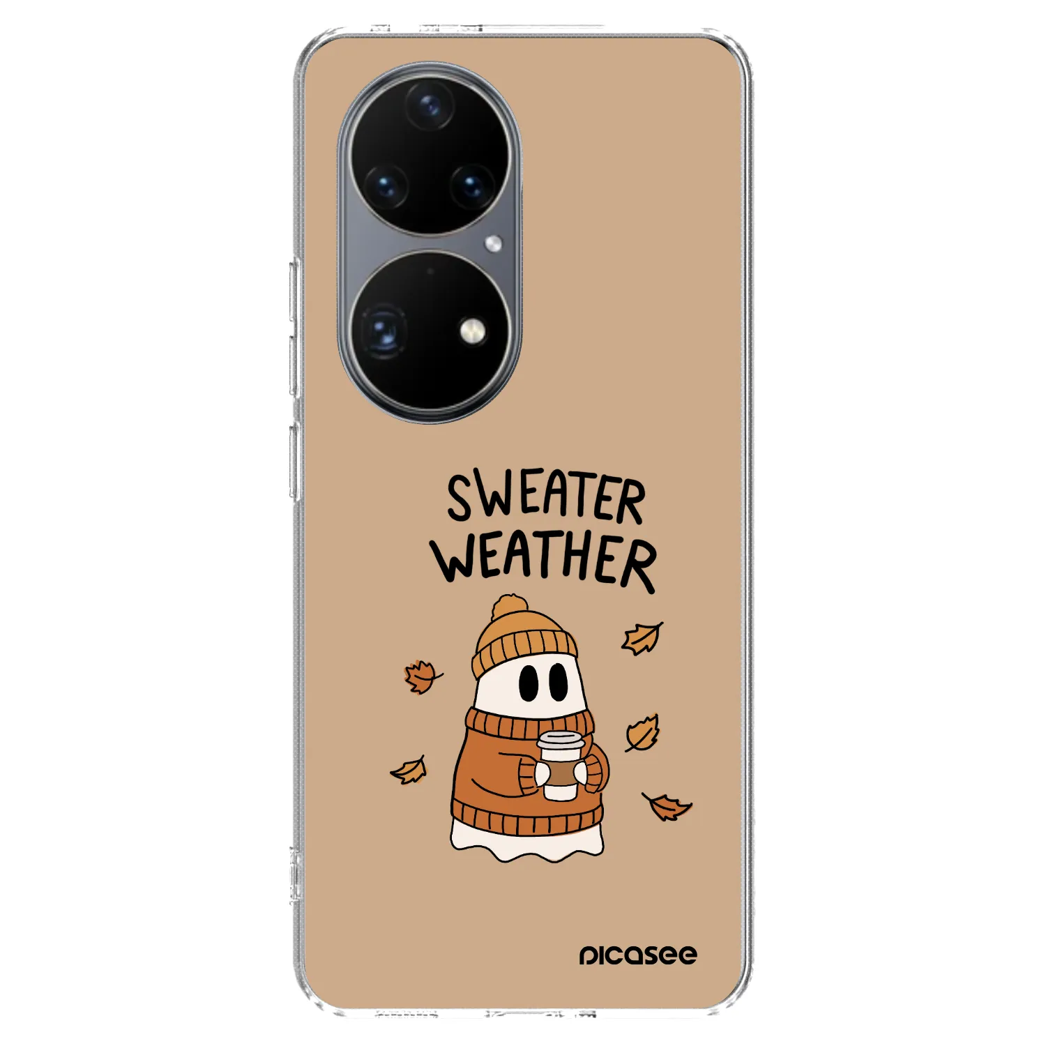 Picasee silikónový prehľadný obal pre Huawei P50 - Sweater ghost