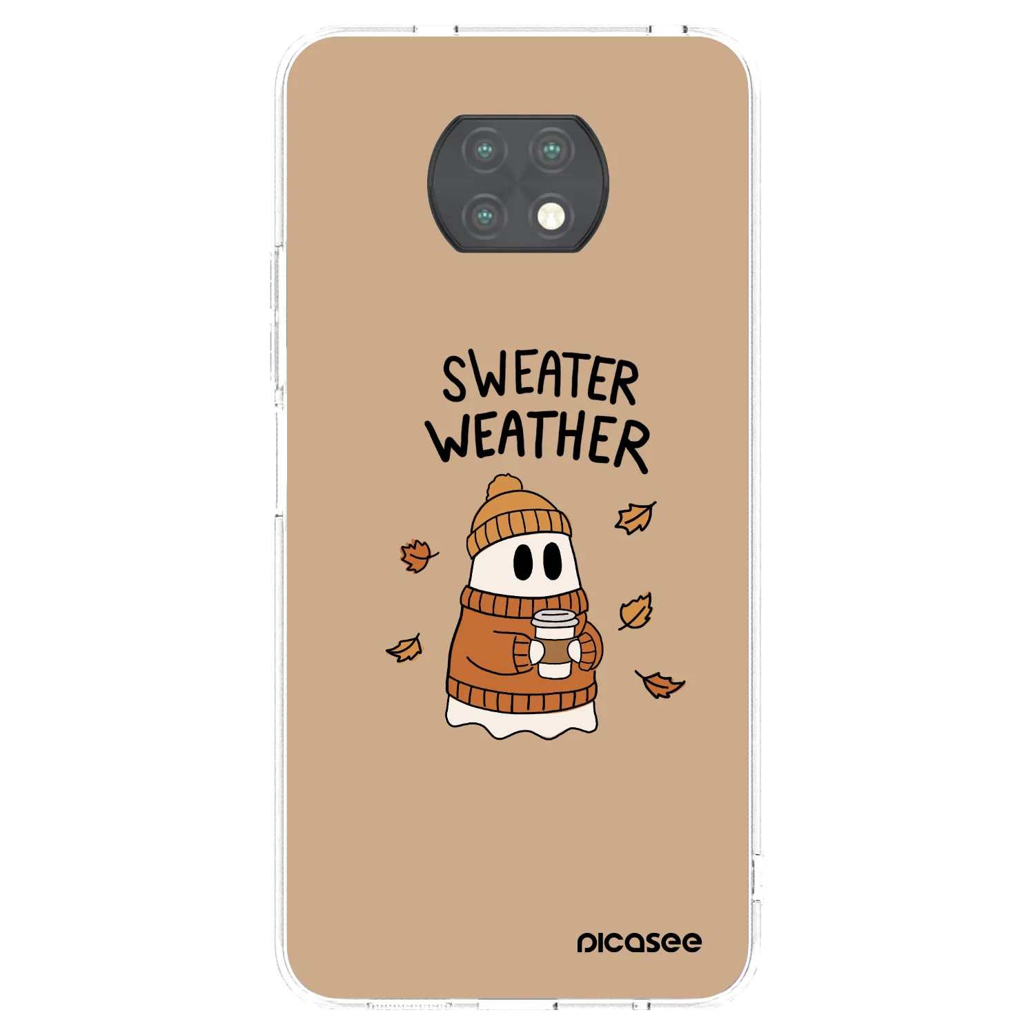 Picasee silikónový prehľadný obal pre Xiaomi Redmi Note 9T - Sweater ghost