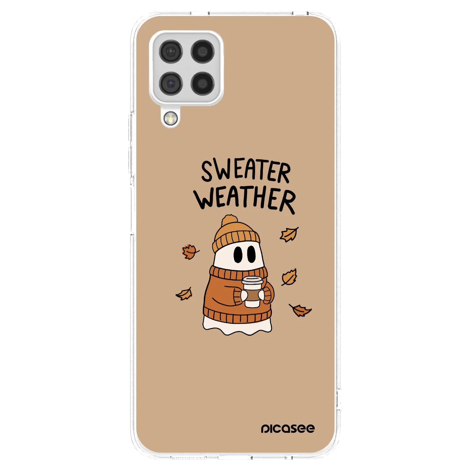 Picasee silikónový prehľadný obal pre Samsung Galaxy A22 A225F 4G - Sweater ghost