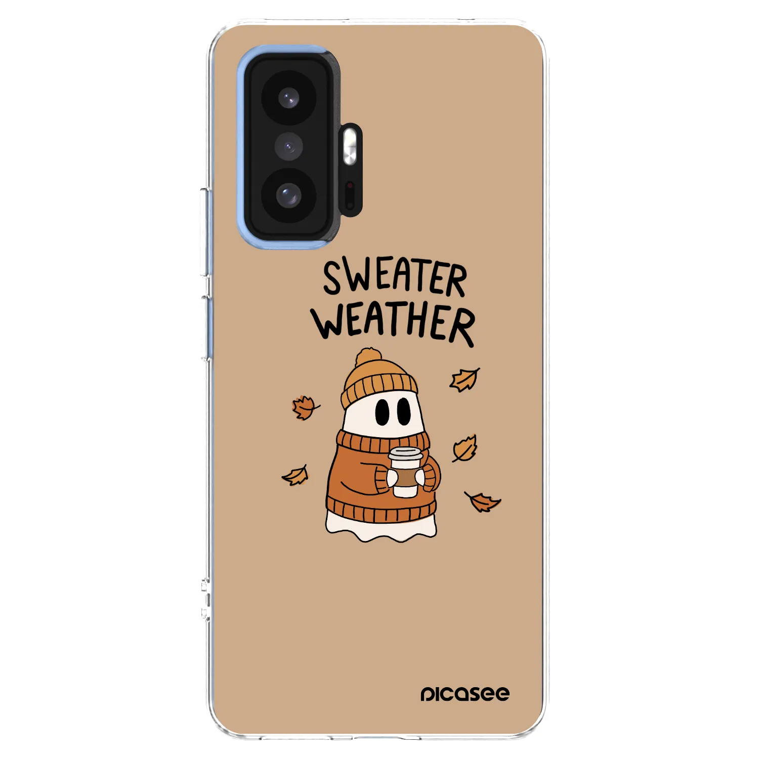 Picasee silikónový prehľadný obal pre Xiaomi 11T - Sweater ghost