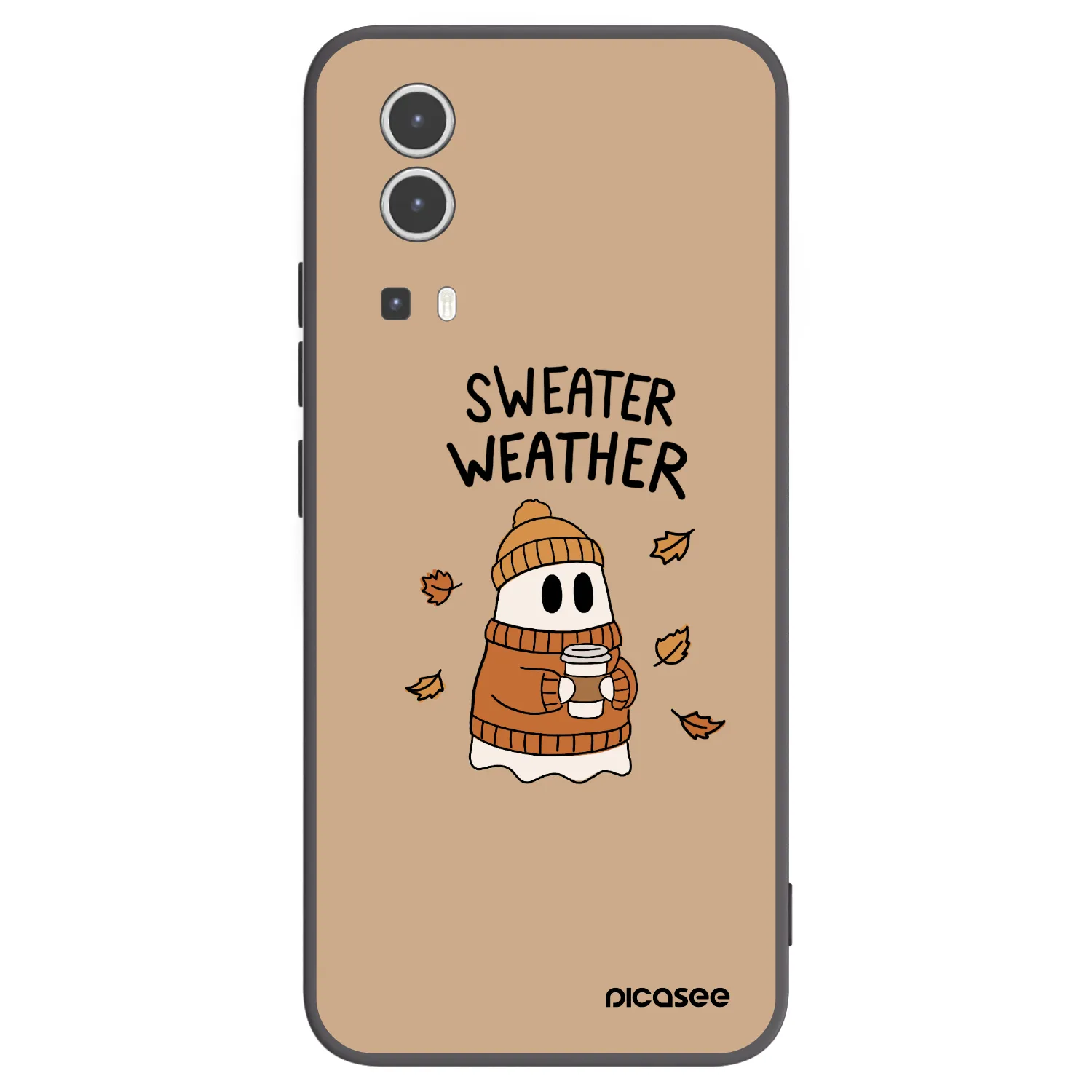 Picasee silikónový čierny obal pre Vivo Y72 5G - Sweater ghost