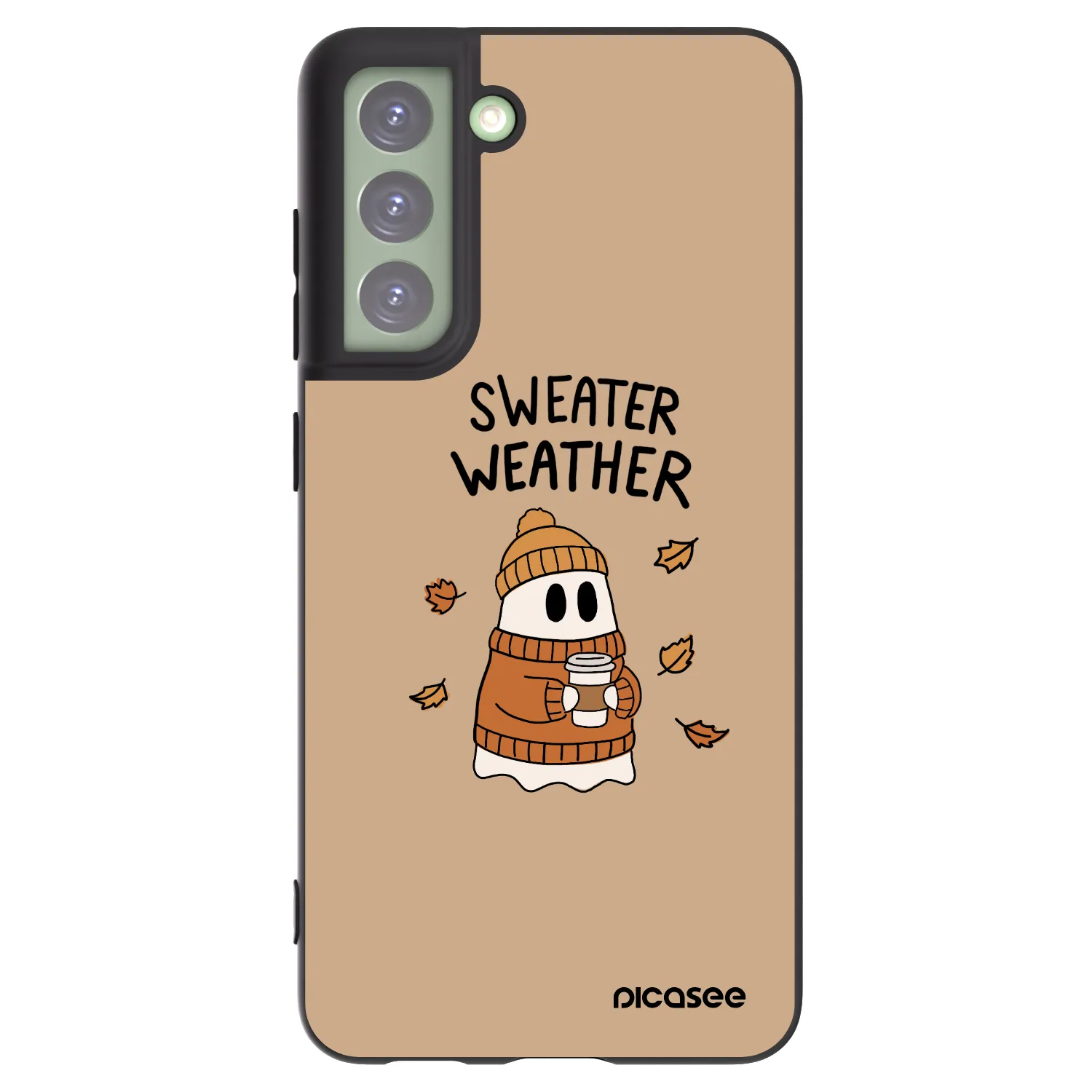 Picasee silikónový čierny obal pre Samsung Galaxy S21 FE 5G - Sweater ghost