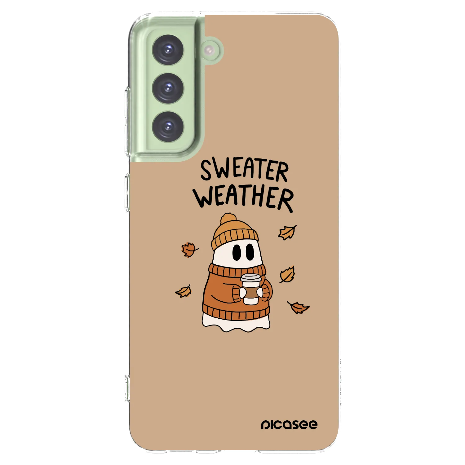 Picasee silikónový prehľadný obal pre Samsung Galaxy S21 FE 5G - Sweater ghost