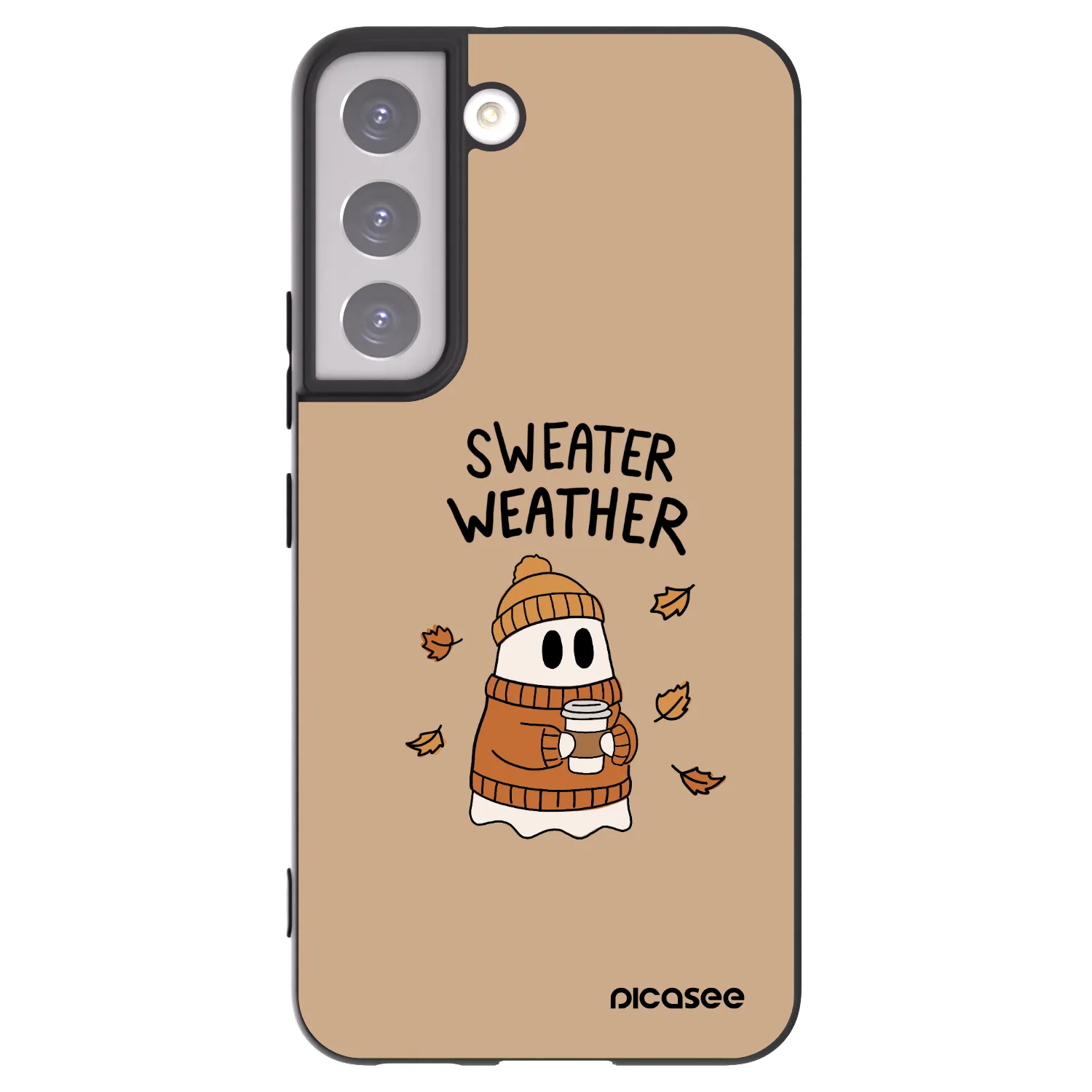 Picasee silikónový čierny obal pre Samsung Galaxy S22 5G - Sweater ghost