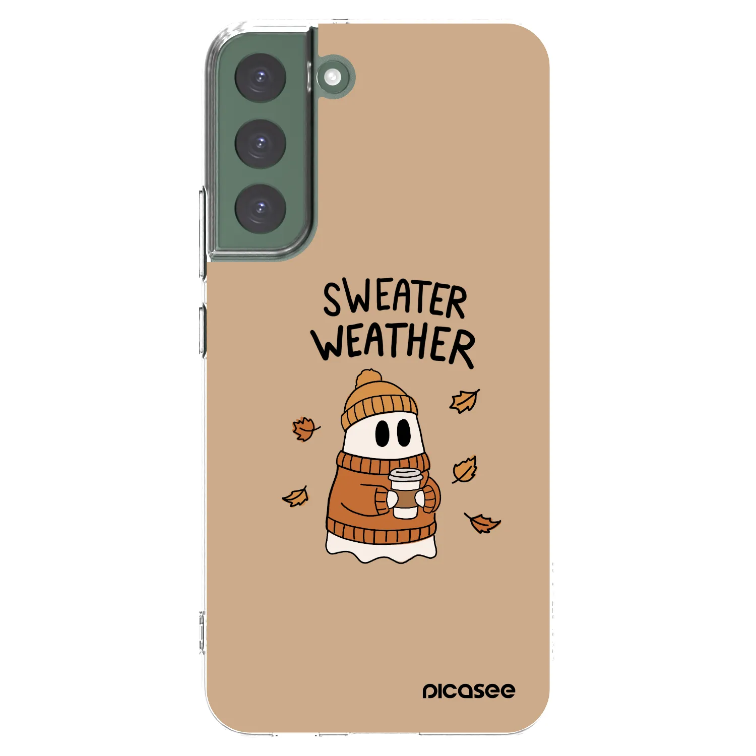 Picasee silikónový prehľadný obal pre Samsung Galaxy S22+ 5G - Sweater ghost