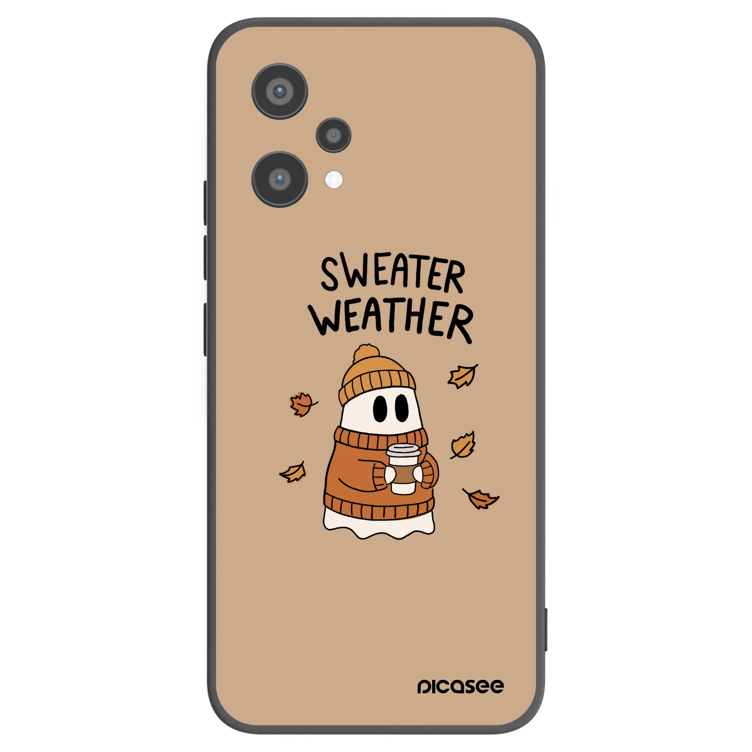 Picasee silikónový čierny obal pre Realme 9 Pro 5G - Sweater ghost