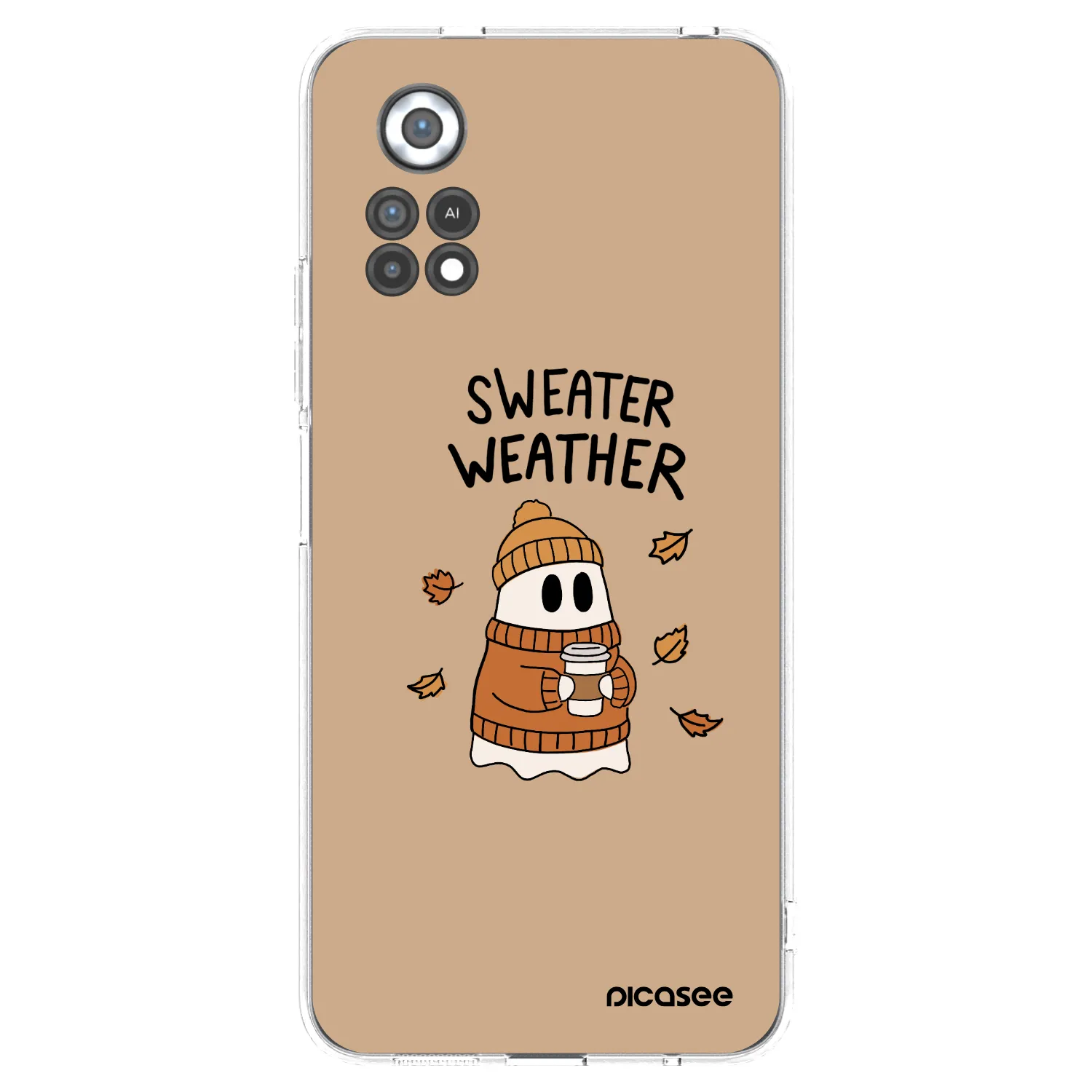 Picasee silikónový prehľadný obal pre Xiaomi Poco X4 Pro 5G - Sweater ghost