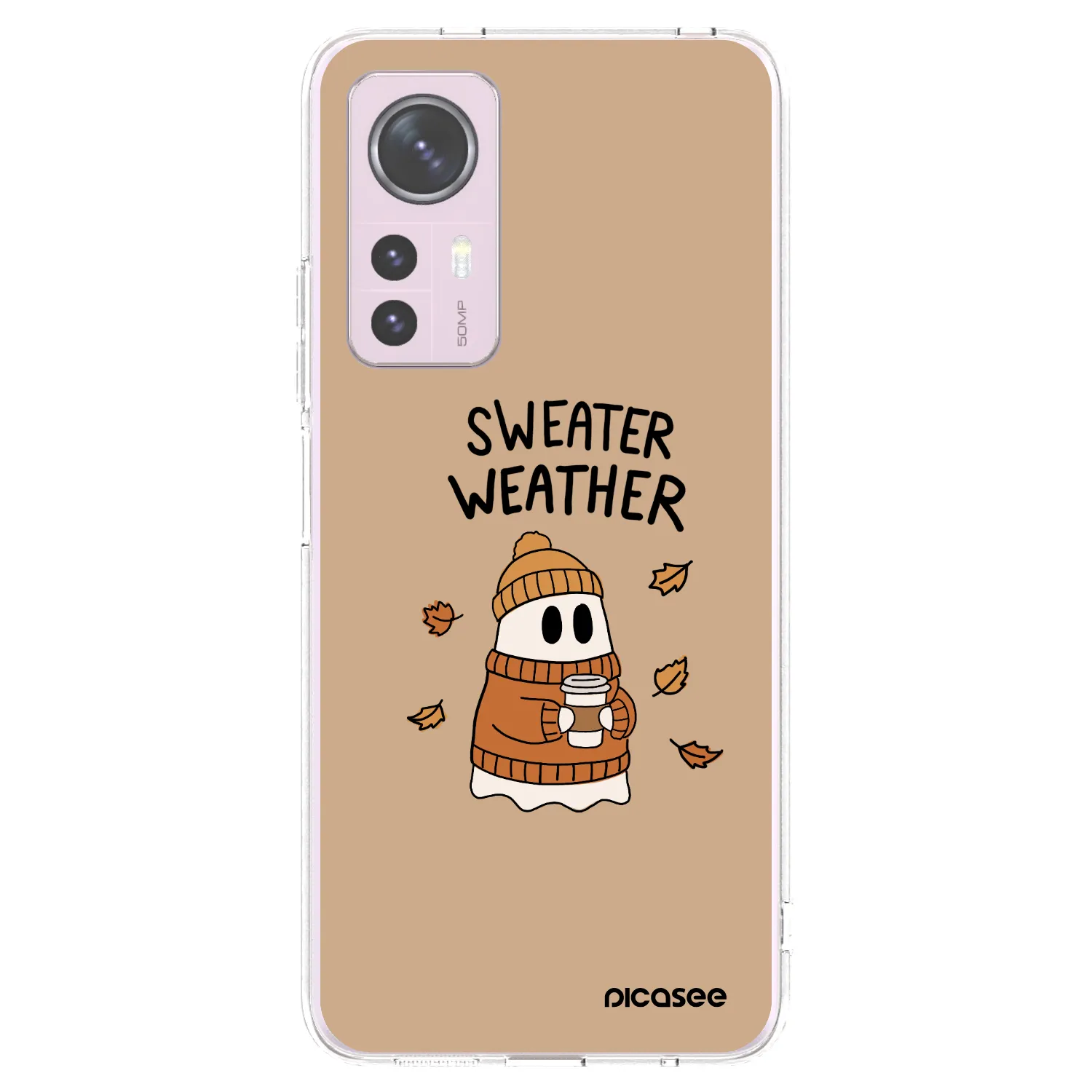 Picasee silikónový prehľadný obal pre Xiaomi 12 - Sweater ghost