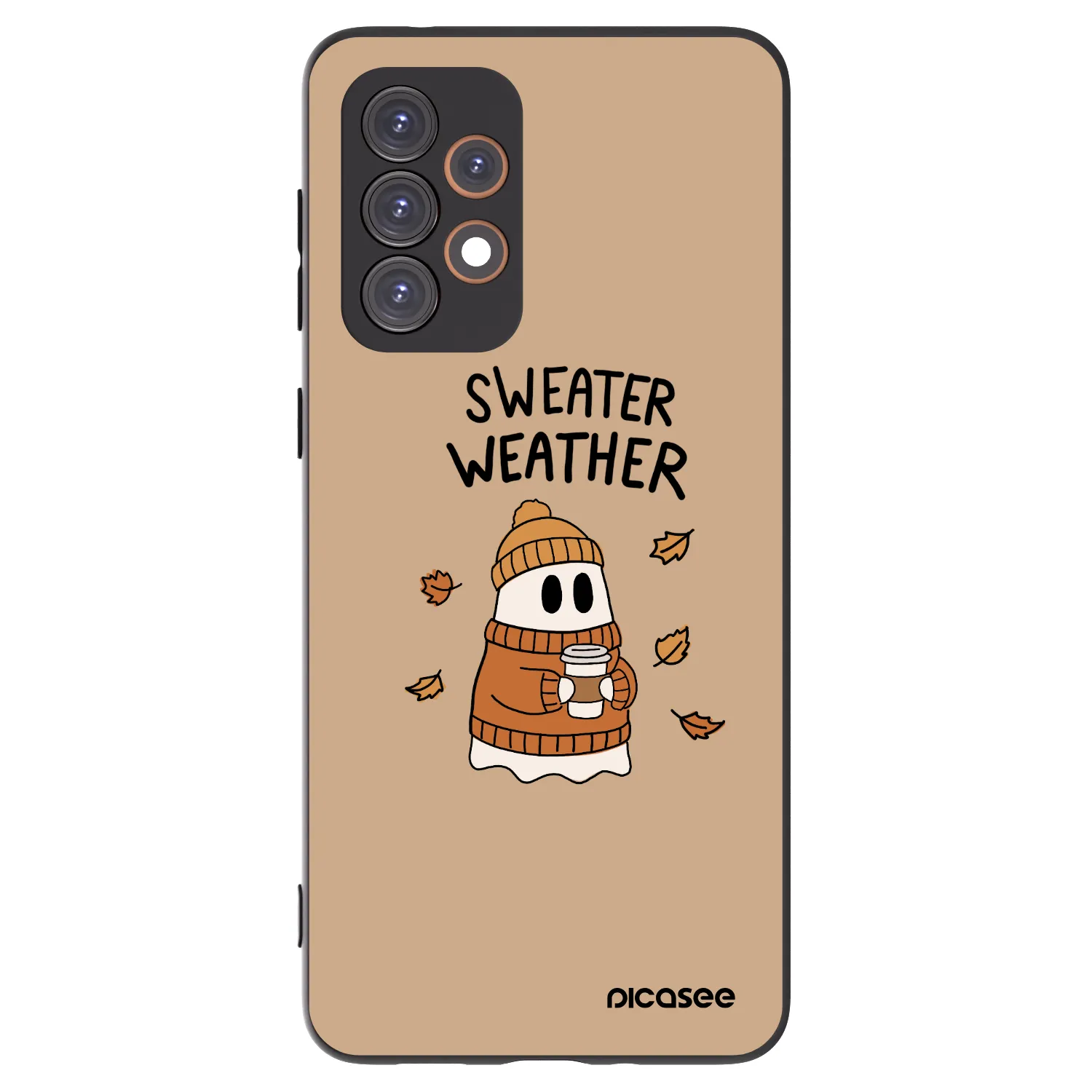Picasee silikónový čierny obal pre Samsung Galaxy A33 5G A336 - Sweater ghost