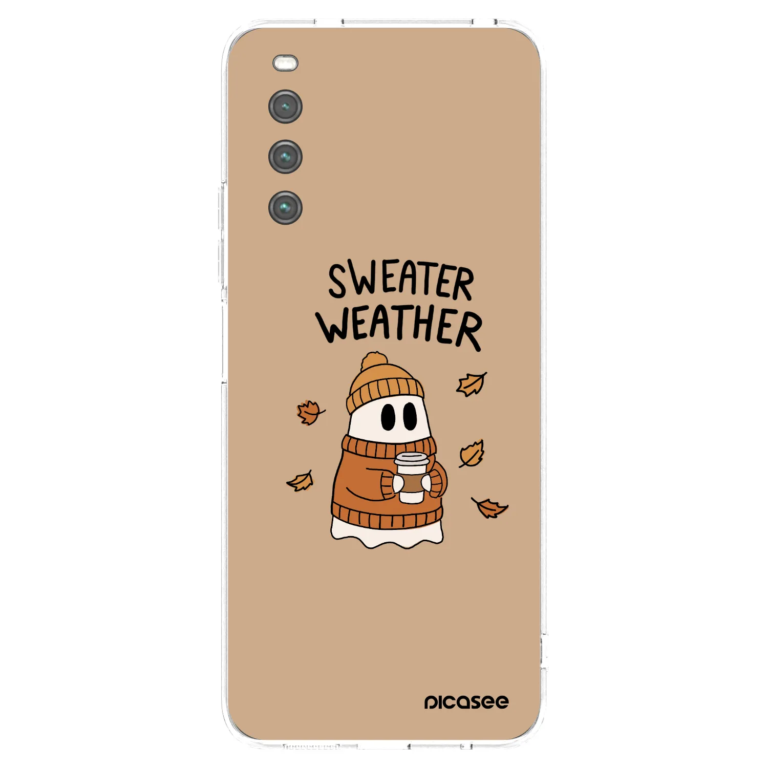 Picasee silikónový prehľadný obal pre Sony Xperia 10 IV 5G - Sweater ghost