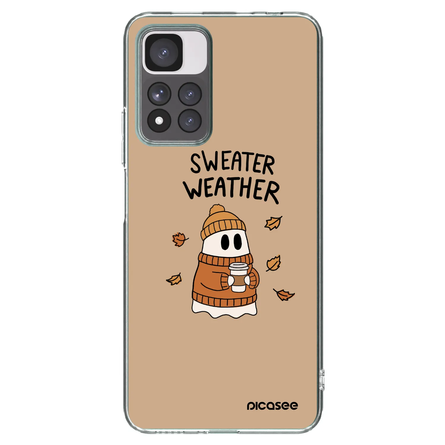 Picasee silikónový prehľadný obal pre Xiaomi Redmi Note 11 Pro+ 5G - Sweater ghost