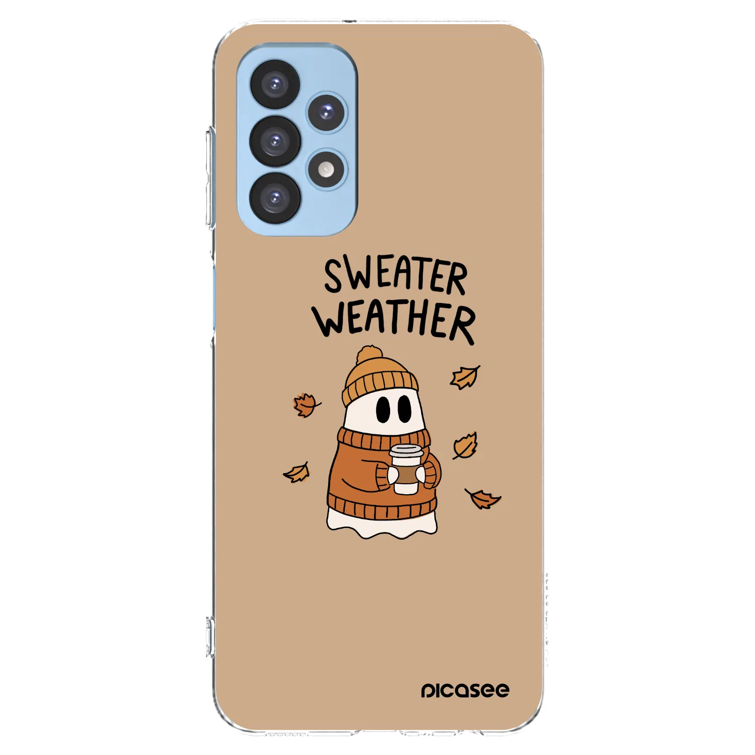Picasee silikónový prehľadný obal pre Samsung Galaxy A23 A235F 4G - Sweater ghost