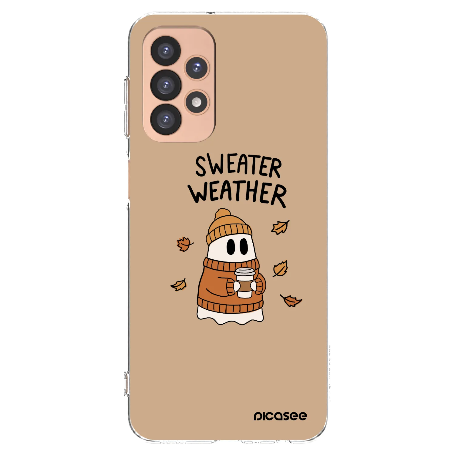 Picasee silikónový prehľadný obal pre Samsung Galaxy A23 A236B 5G - Sweater ghost