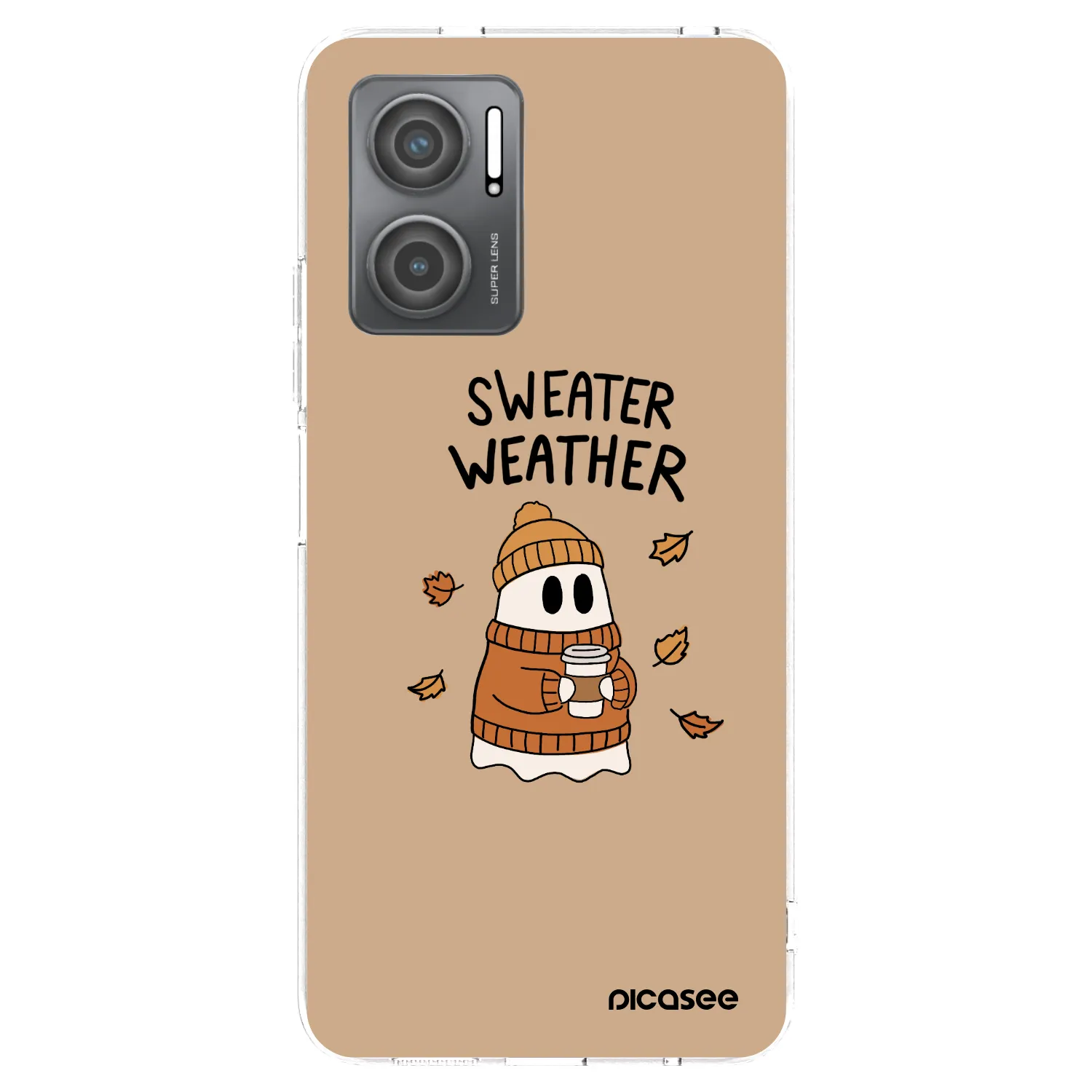 Picasee silikónový prehľadný obal pre Xiaomi Redmi 10 5G - Sweater ghost