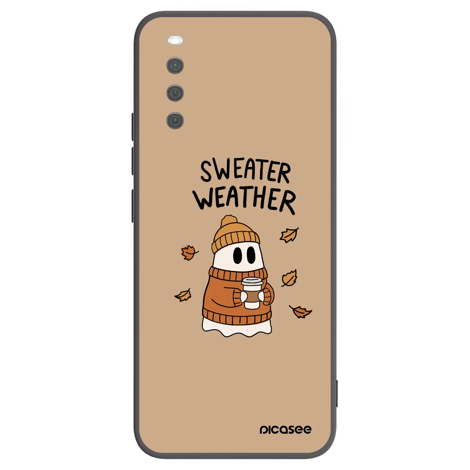 Picasee silikónový čierny obal pre Sony Xperia 10 III - Sweater ghost