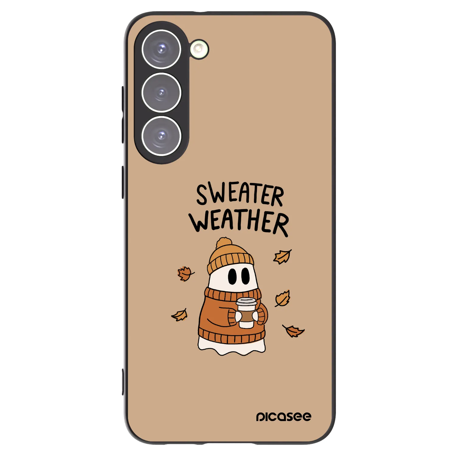 Picasee silikónový čierny obal pre Samsung Galaxy S23+ 5G - Sweater ghost