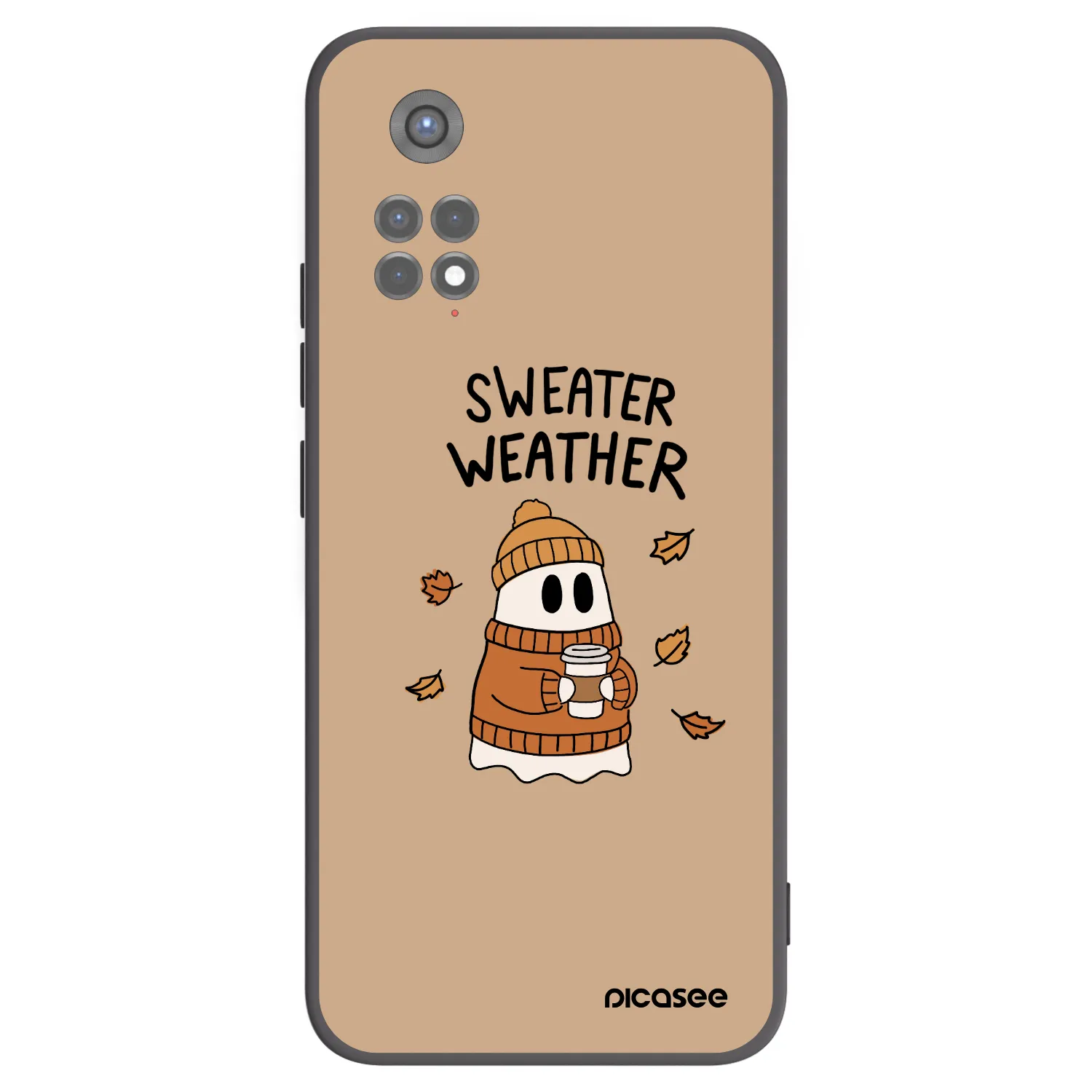 Picasee silikónový čierny obal pre Xiaomi Redmi Note 11S 5G - Sweater ghost