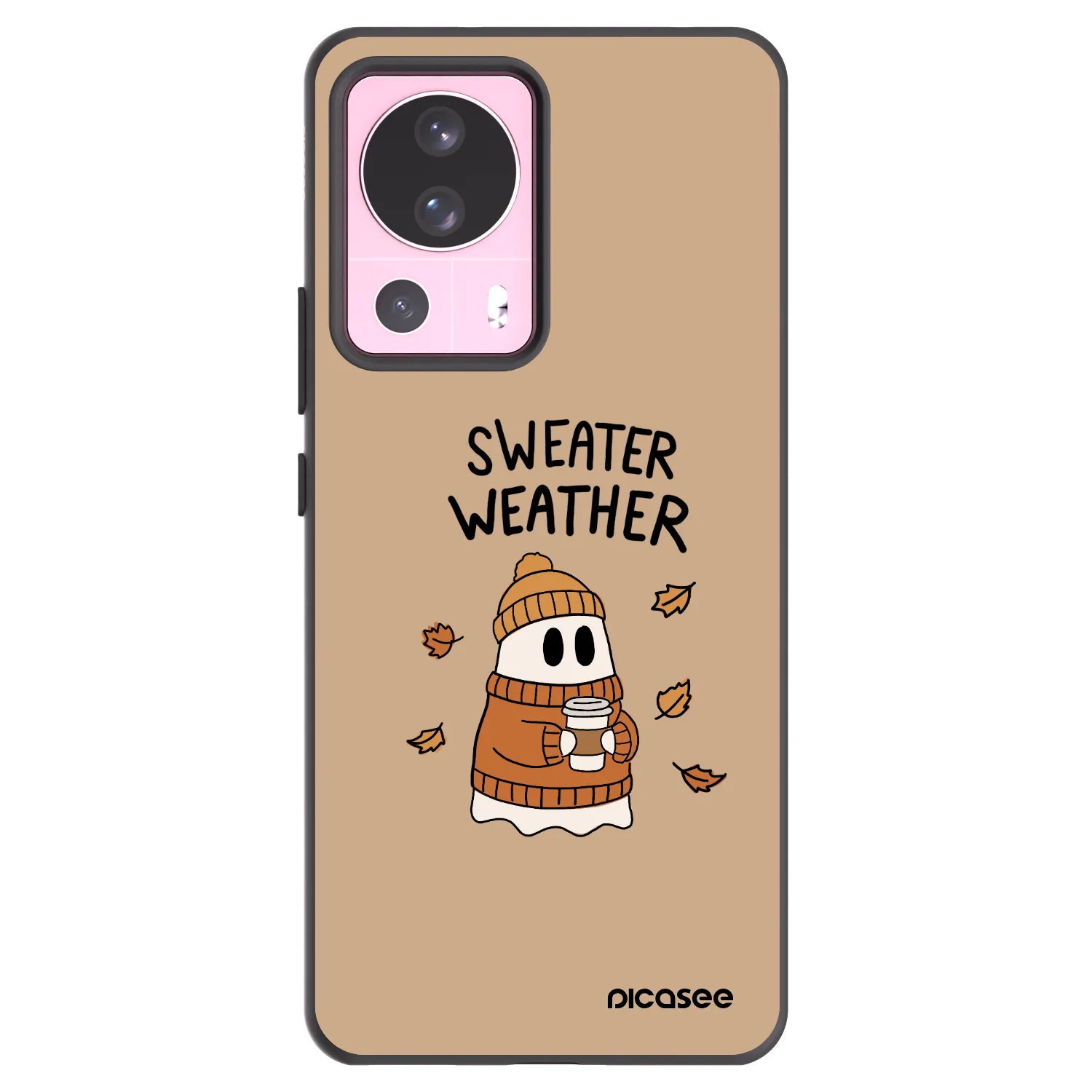 Picasee silikónový čierny obal pre Xiaomi 13 Lite - Sweater ghost