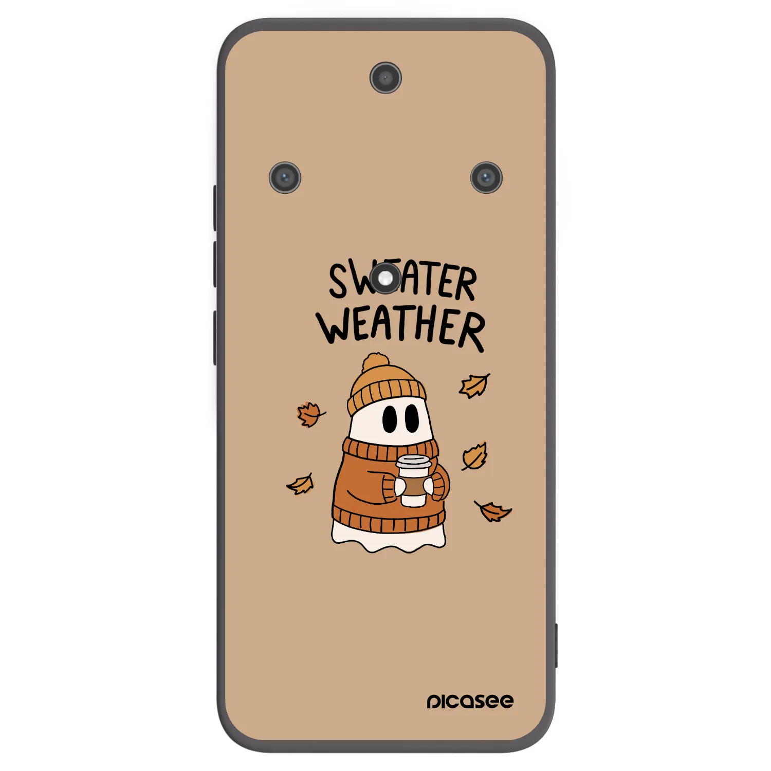 Picasee silikónový čierny obal pre Honor Magic5 Lite 5G - Sweater ghost