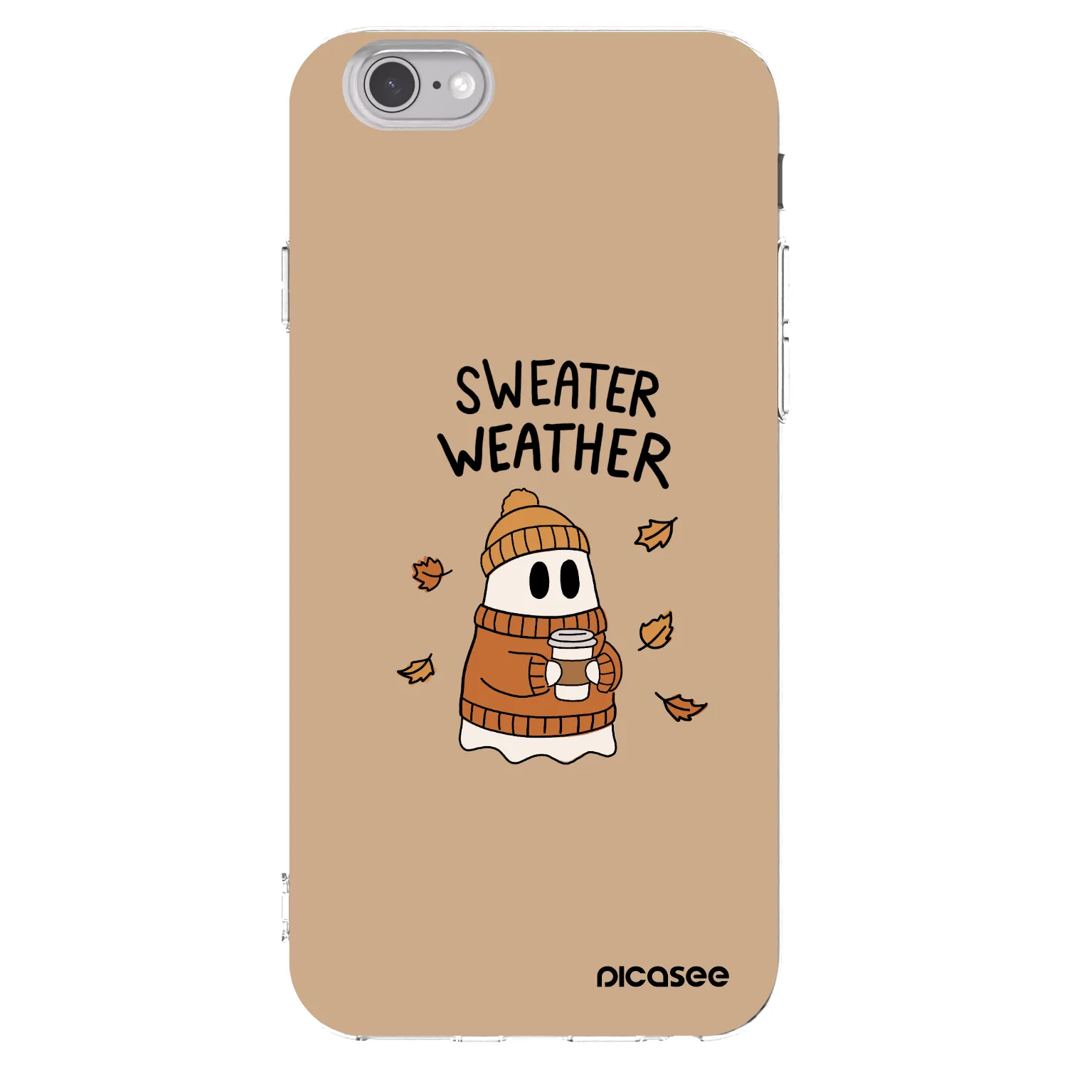 Picasee silikónový prehľadný obal pre Apple iPhone 6/6S - Sweater ghost