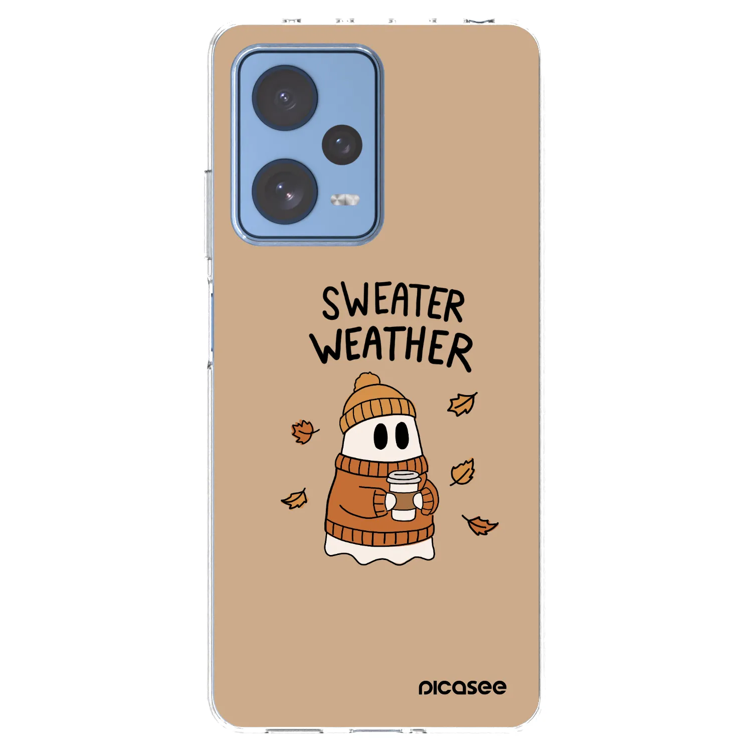 Picasee silikónový prehľadný obal pre Xiaomi Redmi Note 12 Pro 5G - Sweater ghost