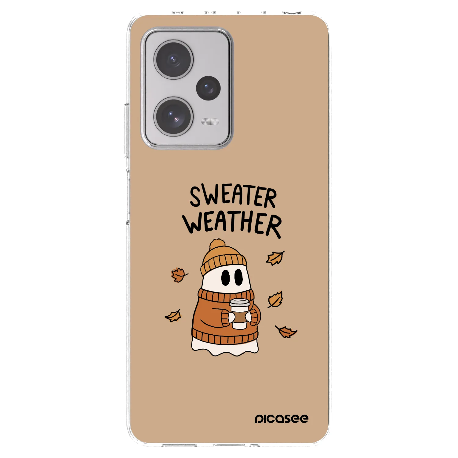 Picasee silikónový prehľadný obal pre Xiaomi Redmi Note 12 Pro+ 5G - Sweater ghost