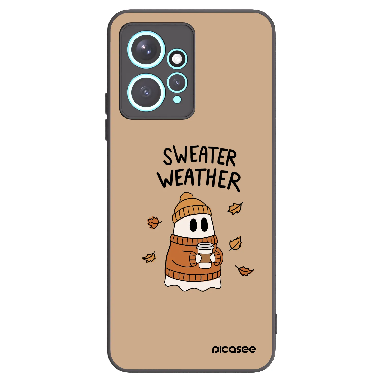 Picasee silikónový čierny obal pre Xiaomi Redmi Note 12 4G - Sweater ghost
