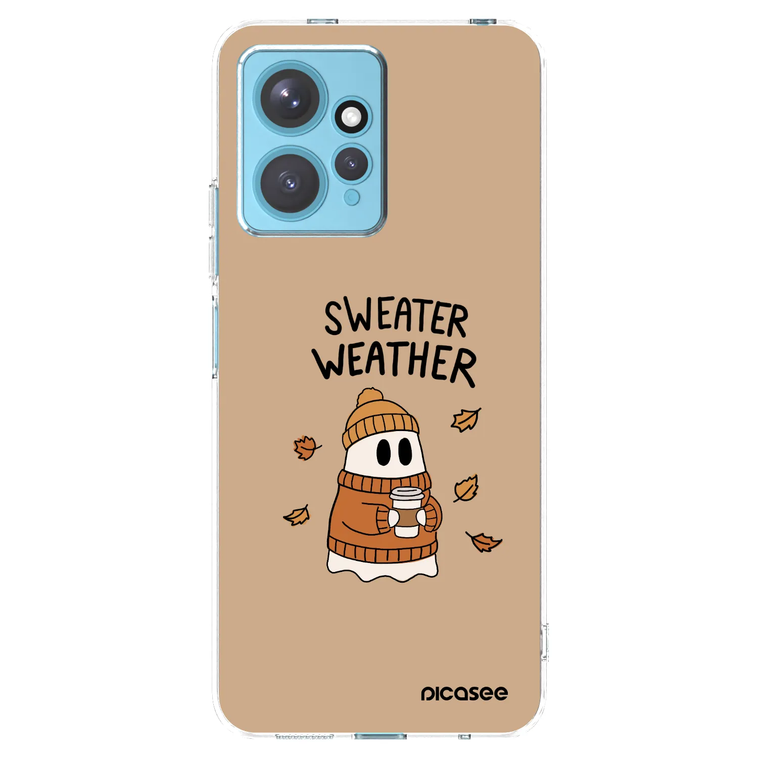 Picasee silikónový prehľadný obal pre Xiaomi Redmi Note 12 4G - Sweater ghost