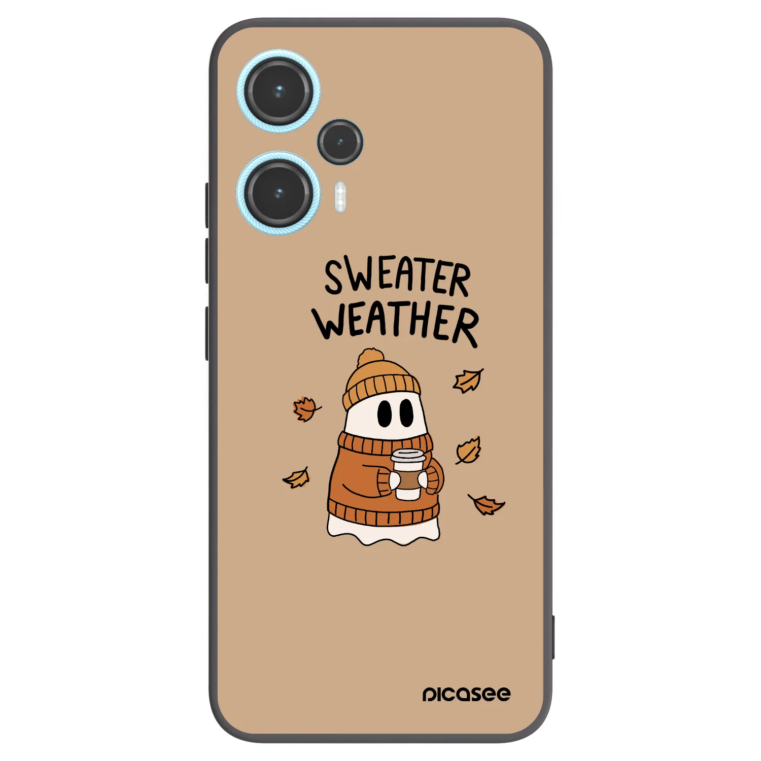 Picasee silikónový čierny obal pre Xiaomi Poco F5 - Sweater ghost