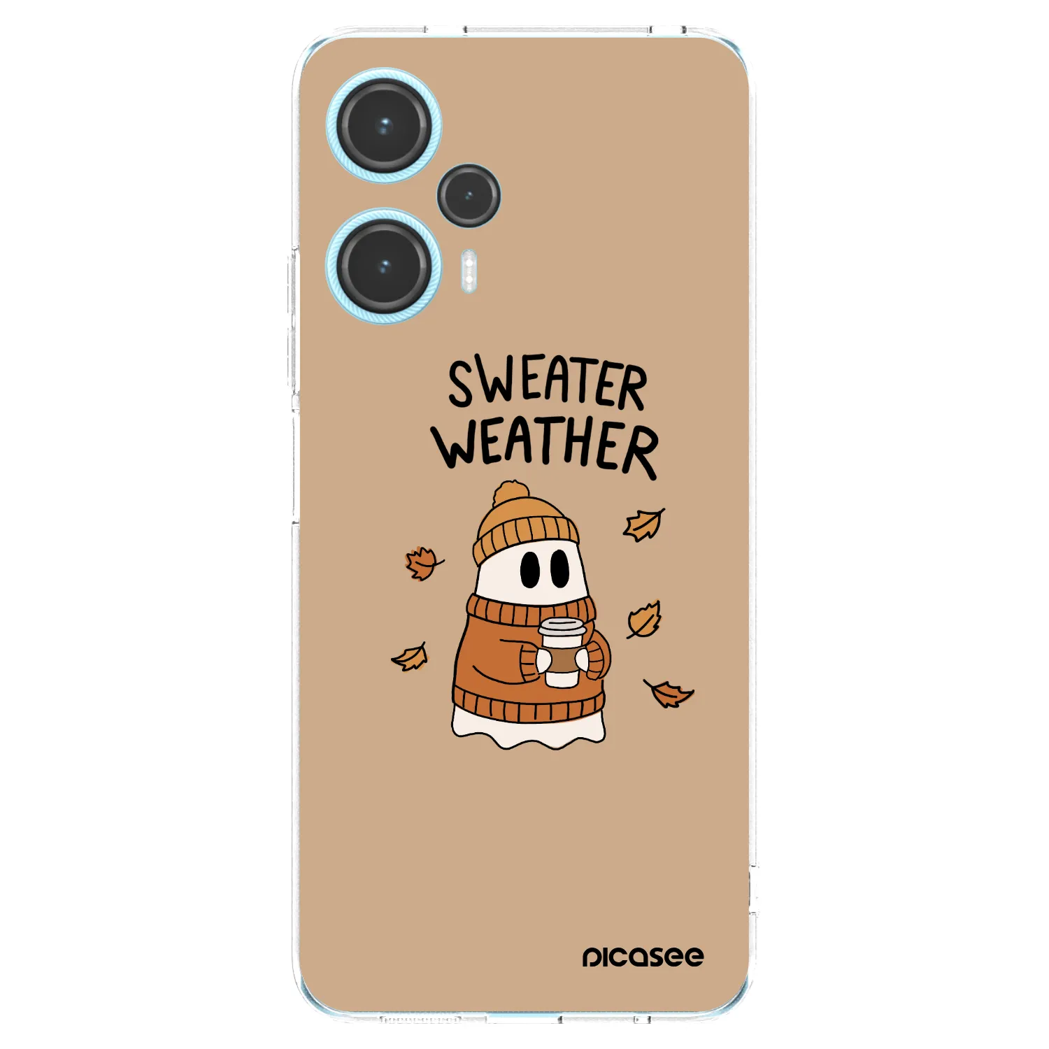 Picasee silikónový prehľadný obal pre Xiaomi Poco F5 - Sweater ghost