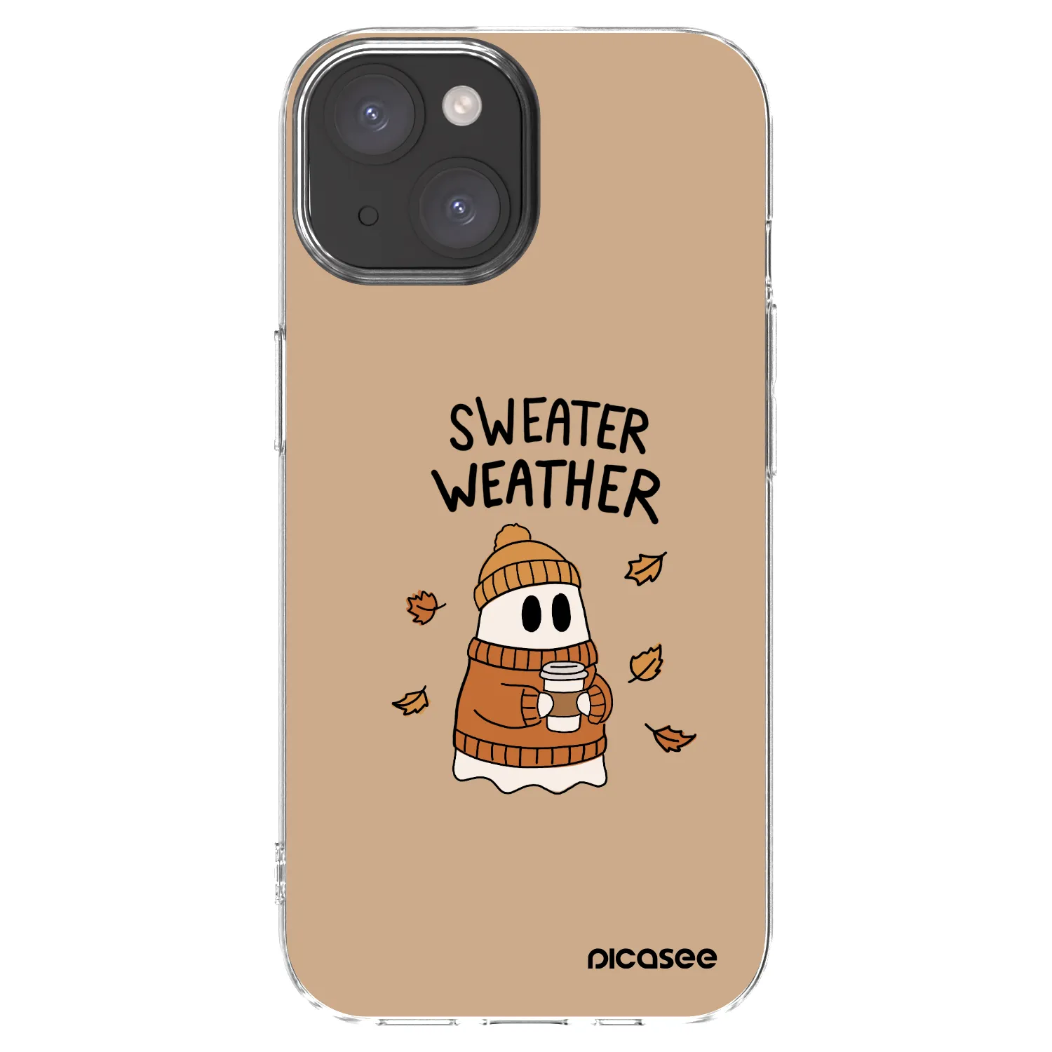 Picasee silikónový prehľadný obal pre Apple iPhone 15 - Sweater ghost