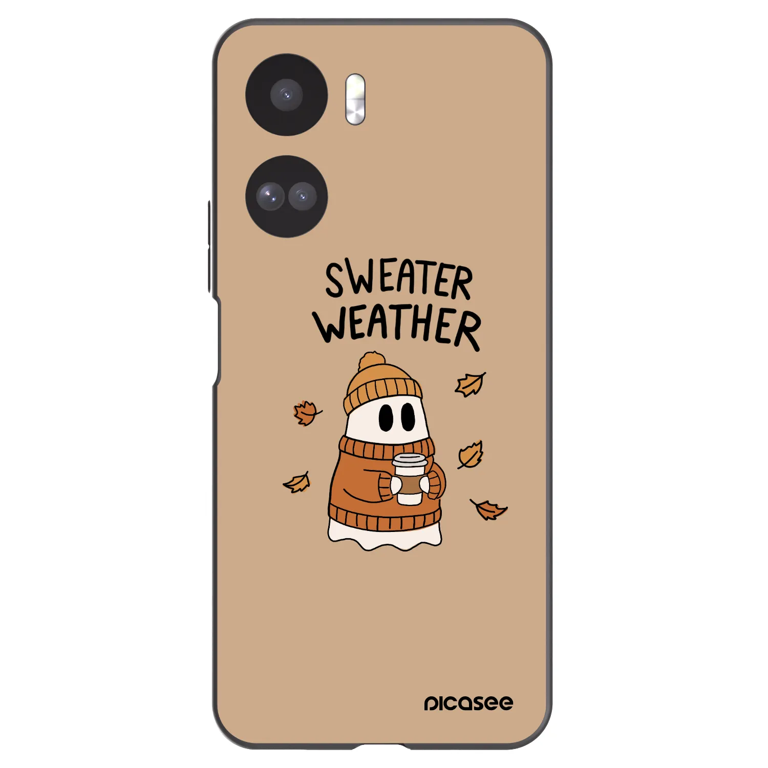 Picasee silikónový čierny obal pre Honor 90 Lite 5G - Sweater ghost