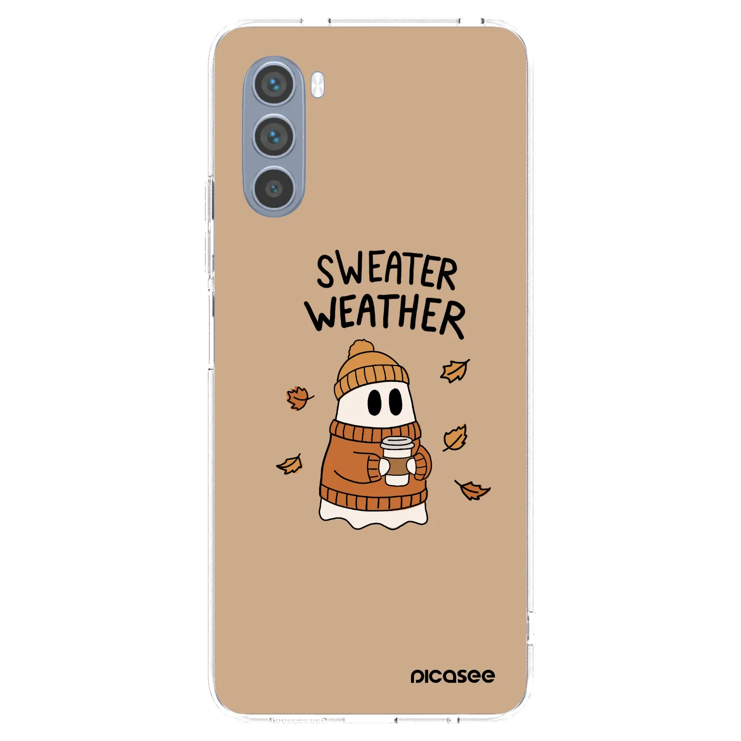 Picasee silikónový prehľadný obal pre Motorola Moto G62 - Sweater ghost