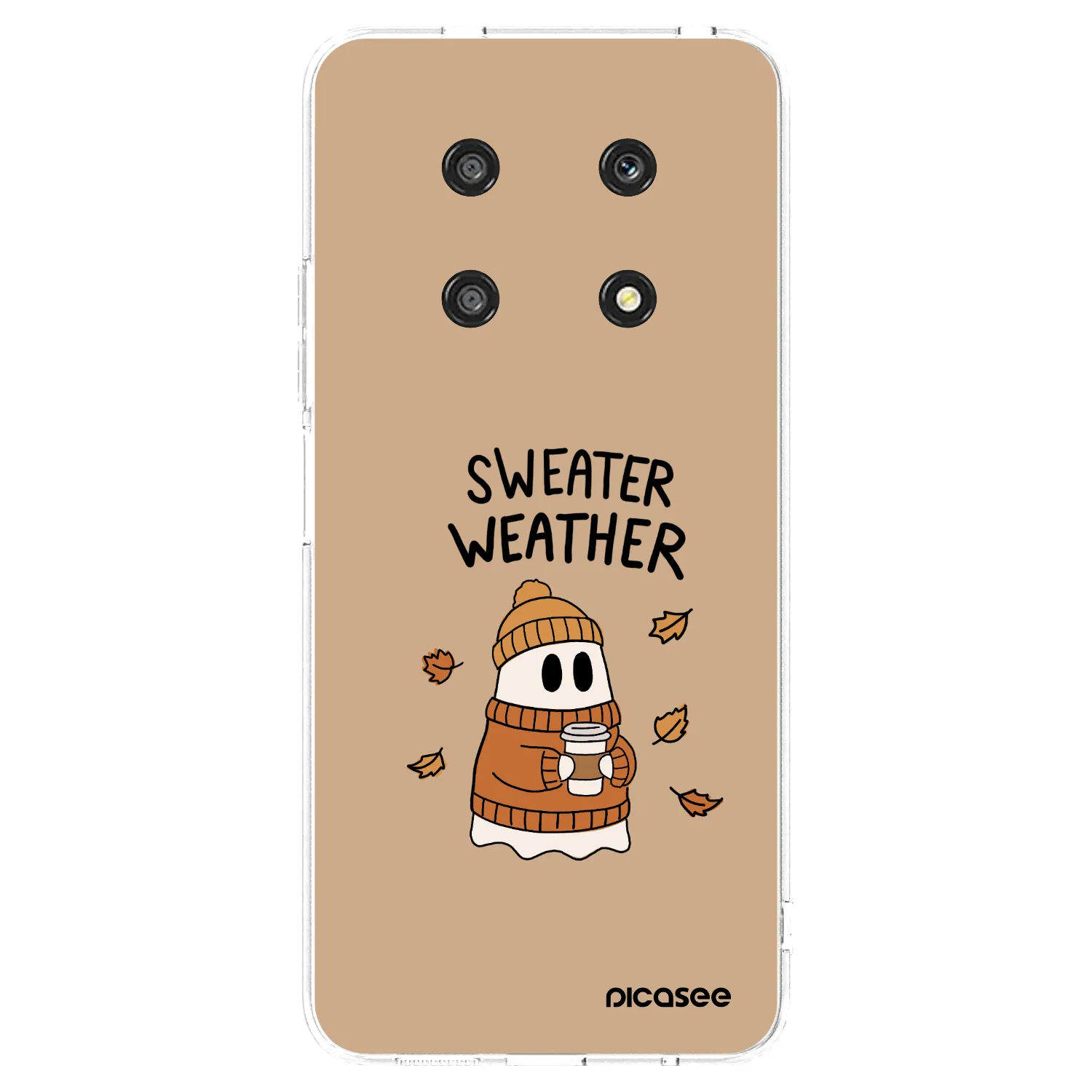 Picasee silikónový prehľadný obal pre Honor Magic4 Lite 5G - Sweater ghost