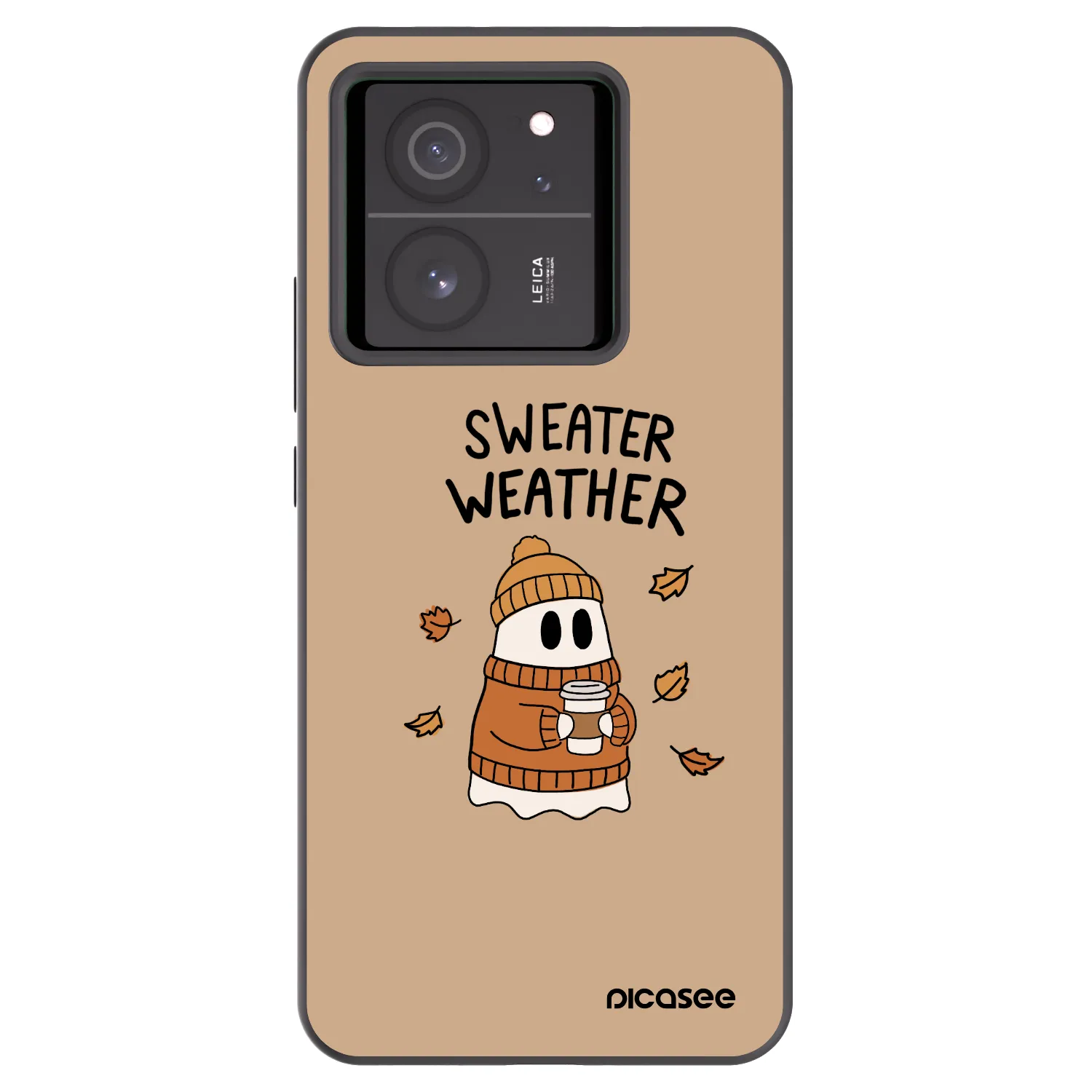 Picasee silikónový čierny obal pre Xiaomi 13T - Sweater ghost