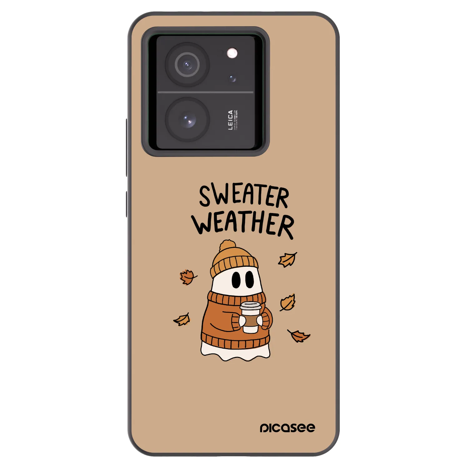Picasee silikónový čierny obal pre Xiaomi 13T Pro - Sweater ghost