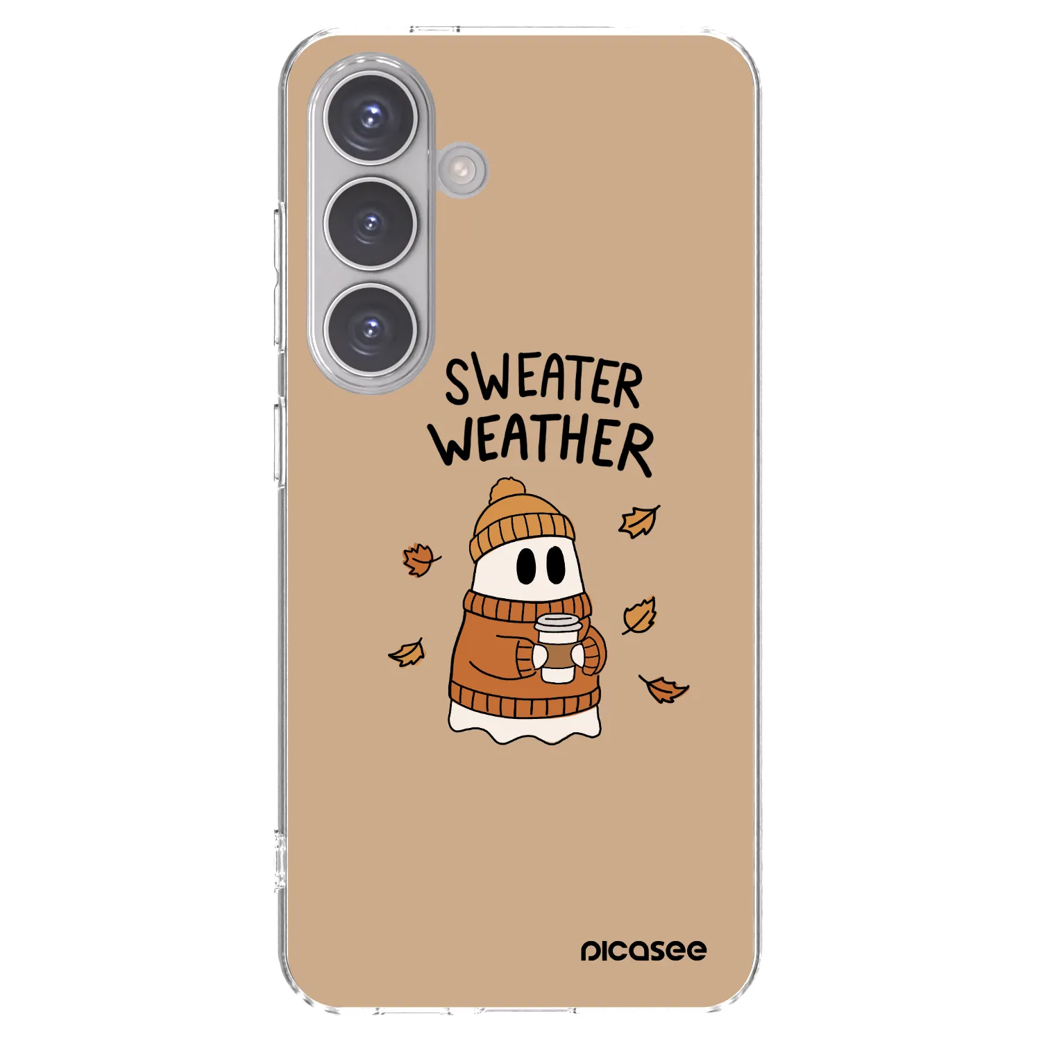 Picasee silikónový prehľadný obal pre Samsung Galaxy S24 S921B 5G - Sweater ghost
