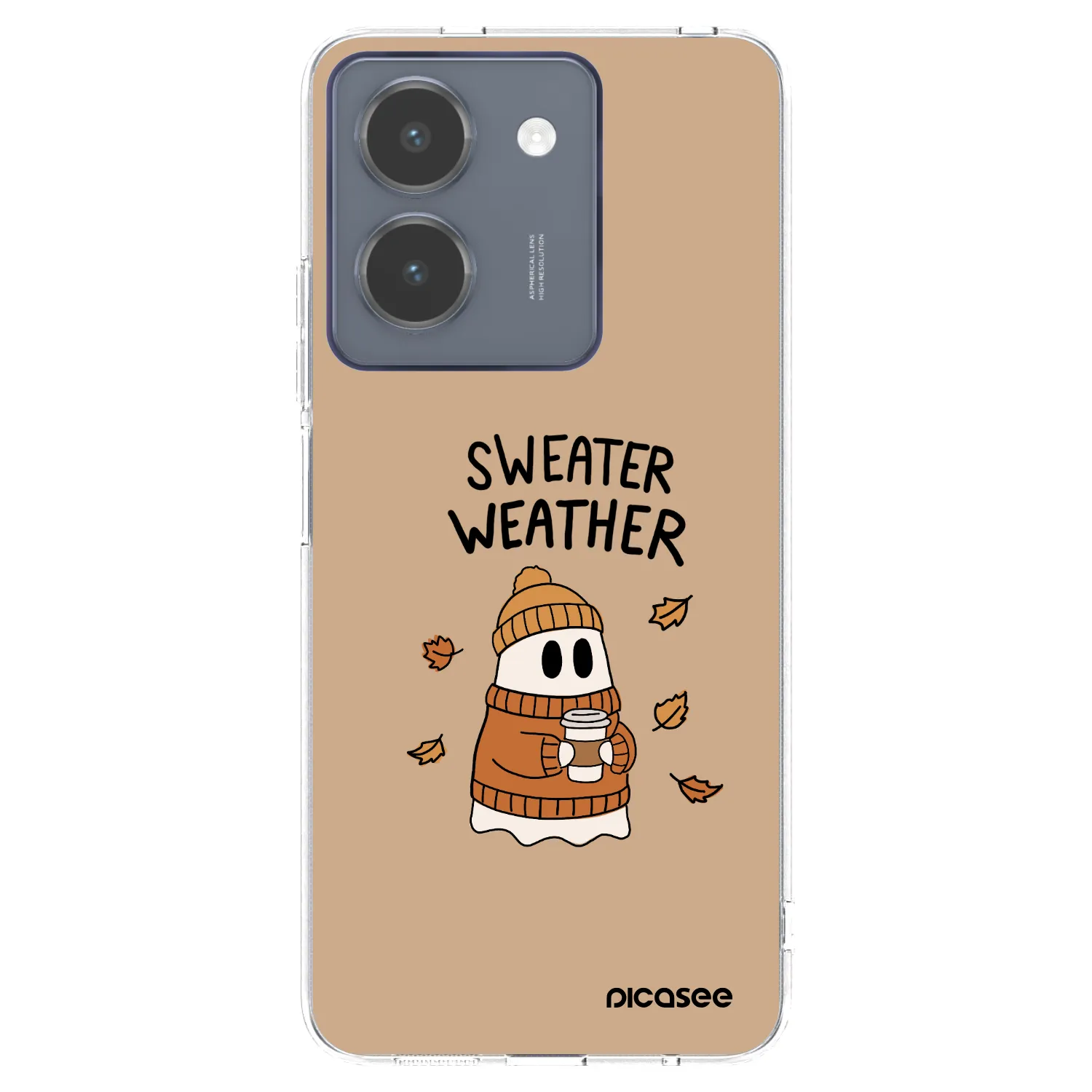 Picasee silikónový prehľadný obal pre Vivo Y36 4G - Sweater ghost