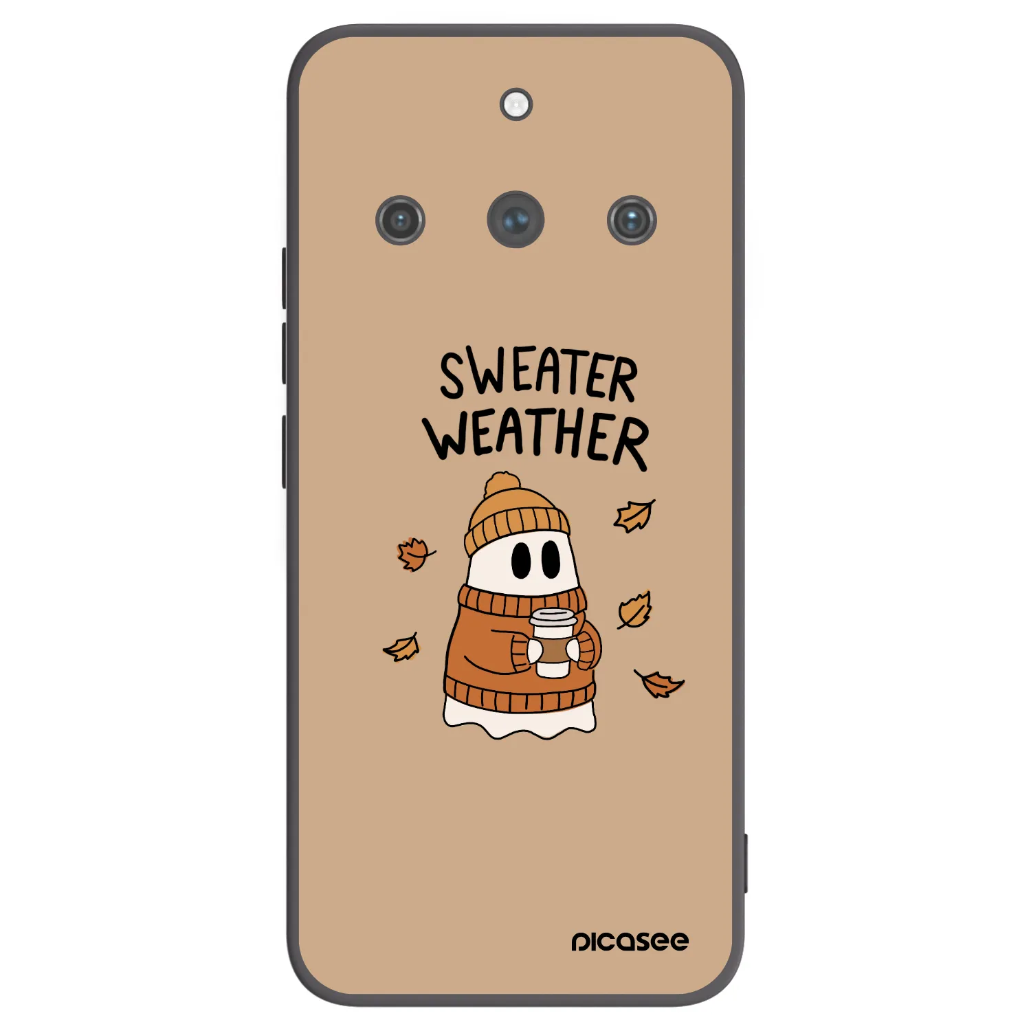 Picasee silikónový čierny obal pre Realme 11 Pro+ - Sweater ghost