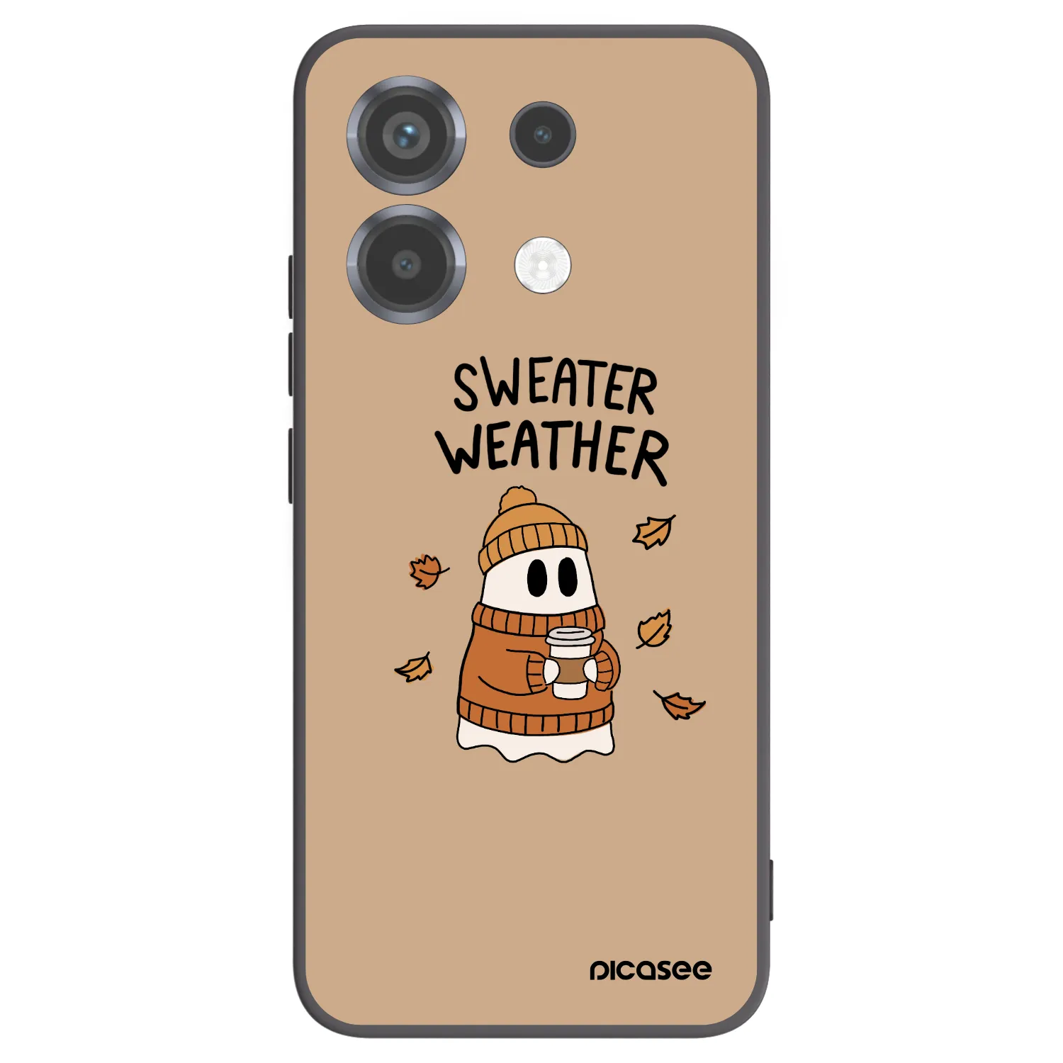 Picasee silikónový čierny obal pre Xiaomi Poco X6 - Sweater ghost